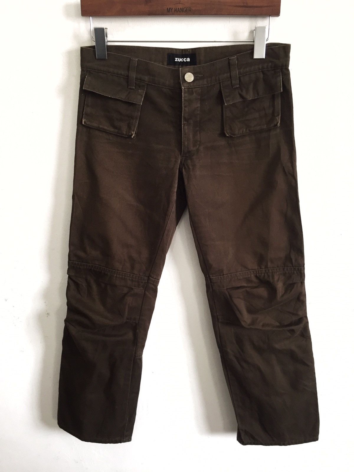 CABANE de ZUCCa 90s Zucca 🇯🇵 Stretch Padded Knee Biker Pants Size US 30 / EU 46 - 1 Thumbnail