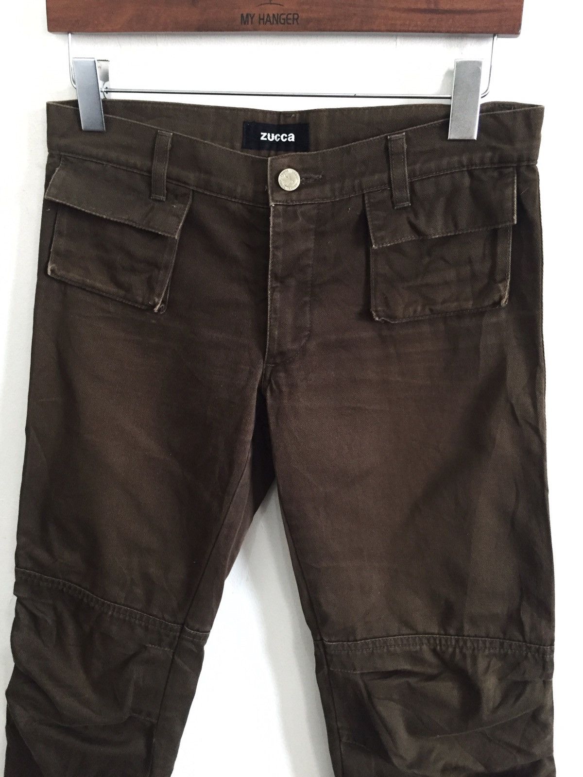 CABANE de ZUCCa 90s Zucca 🇯🇵 Stretch Padded Knee Biker Pants Size US 30 / EU 46 - 2 Thumbnail