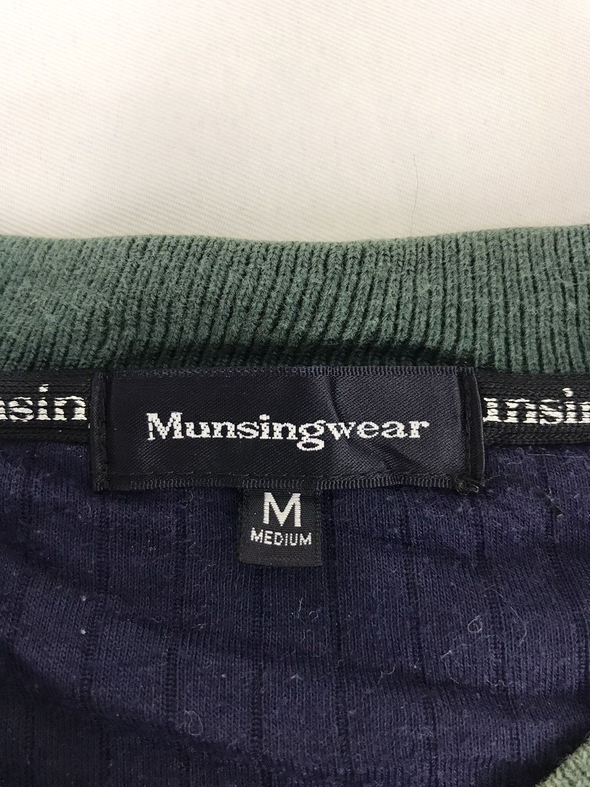Japanese Brand Vintage Munsingwear Fleece Sweatshirt Plaid Checked Designe Size US M / EU 48-50 / 2 - 5 Thumbnail