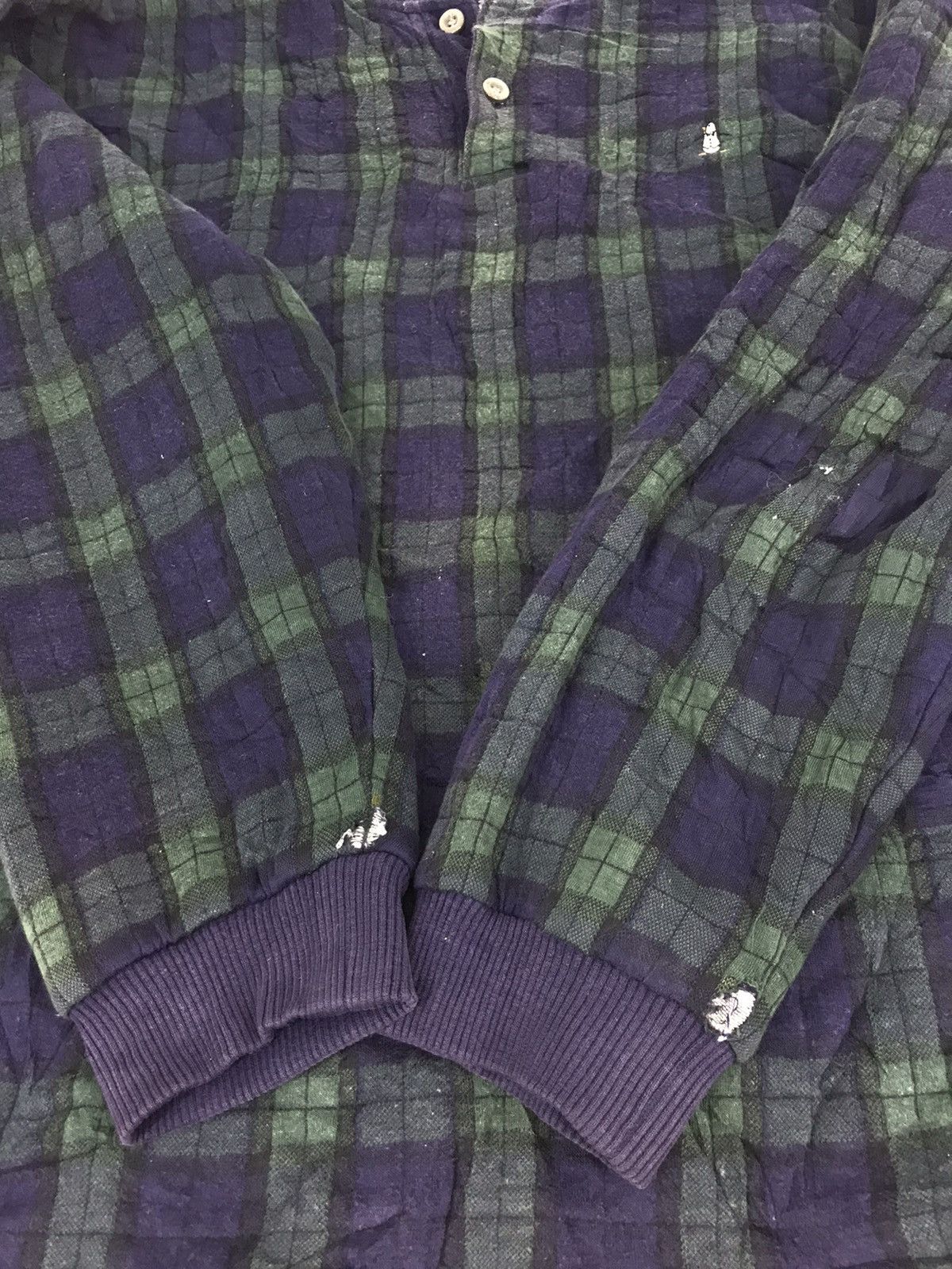 Japanese Brand Vintage Munsingwear Fleece Sweatshirt Plaid Checked Designe Size US M / EU 48-50 / 2 - 6 Thumbnail