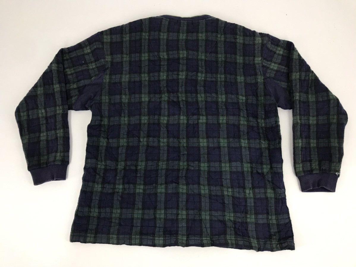 Japanese Brand Vintage Munsingwear Fleece Sweatshirt Plaid Checked Designe Size US M / EU 48-50 / 2 - 2 Thumbnail