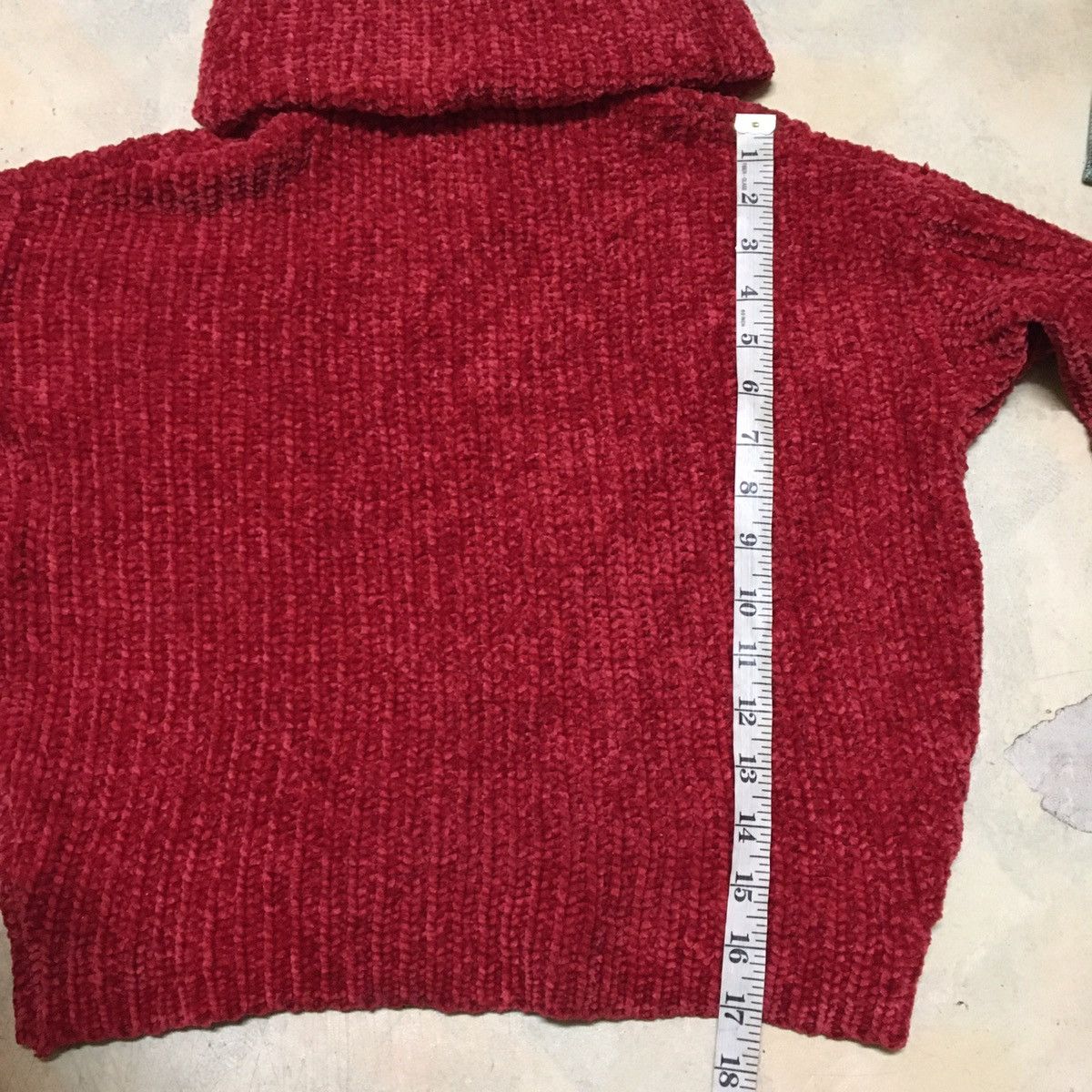 Bershka Bershka Knitwear Crop Top Turtleneck Red Colour Size US S / EU 44-46 / 1 - 3 Thumbnail