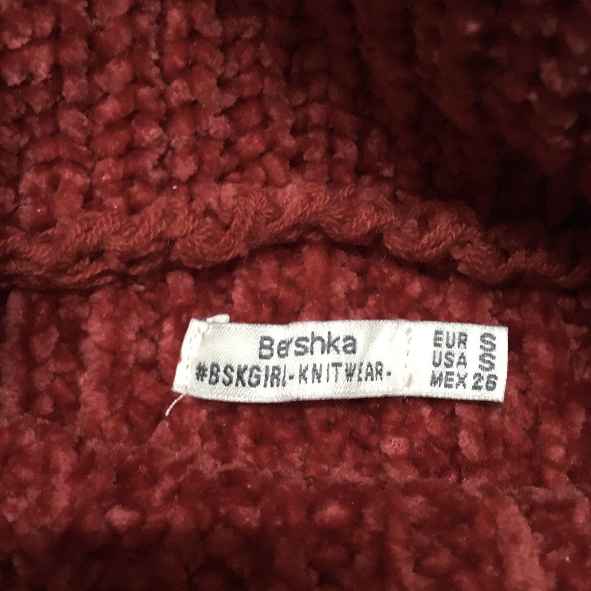 Bershka Bershka Knitwear Crop Top Turtleneck Red Colour Size US S / EU 44-46 / 1 - 6 Thumbnail