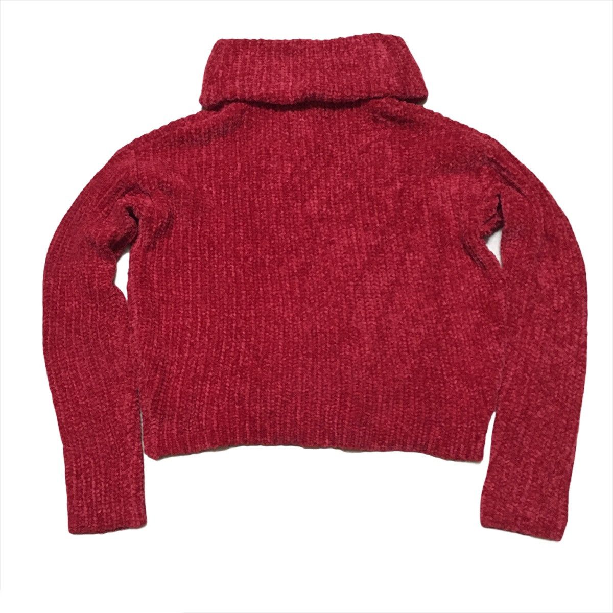 Bershka Bershka Knitwear Crop Top Turtleneck Red Colour Size US S / EU 44-46 / 1 - 1 Thumbnail
