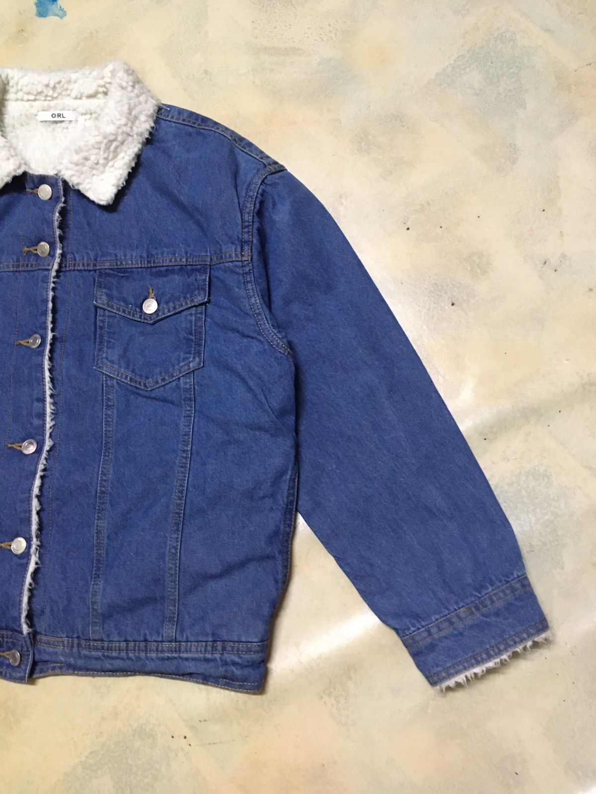 Japanese Brand Japanese Brand GRL Denim Sherpa Jacket Size US L / EU 52-54 / 3 - 4 Thumbnail