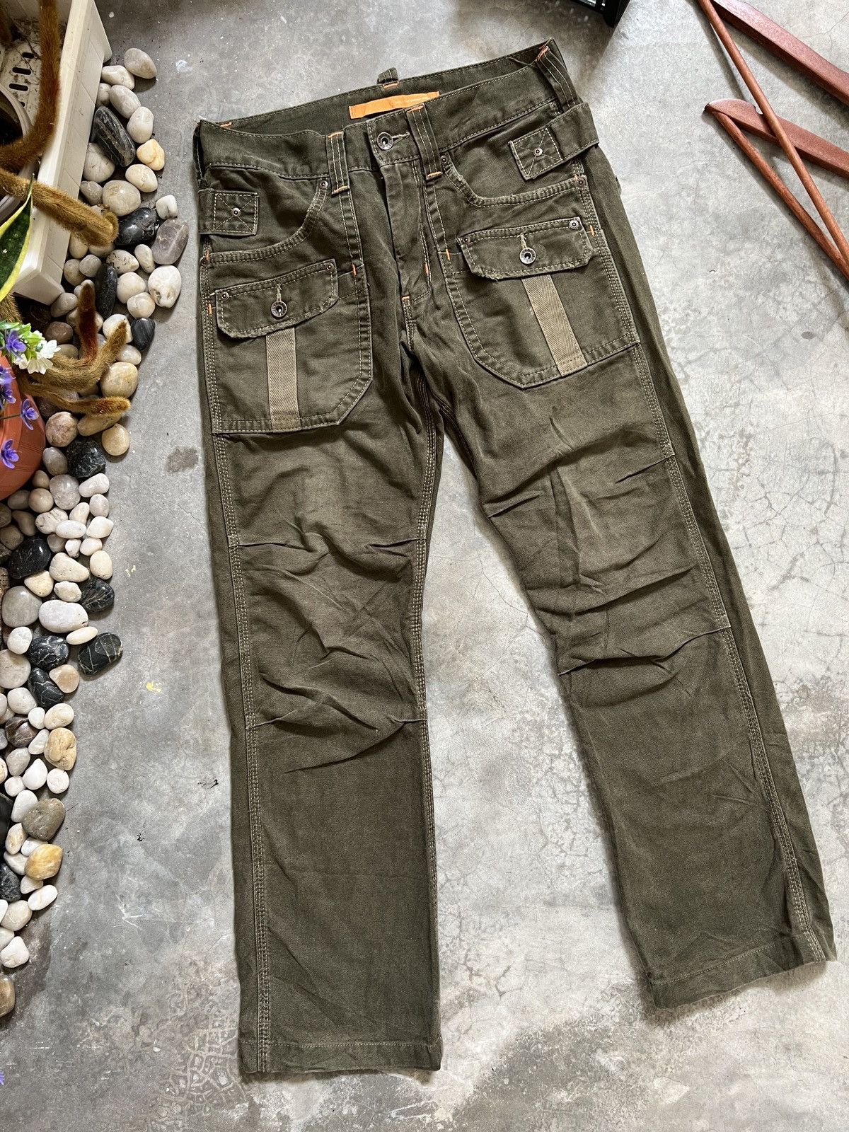 Japanese Brand × Vintage Edwin Bondage Khakis Cargo Pants Size US 30 / EU 46 - 3 Thumbnail