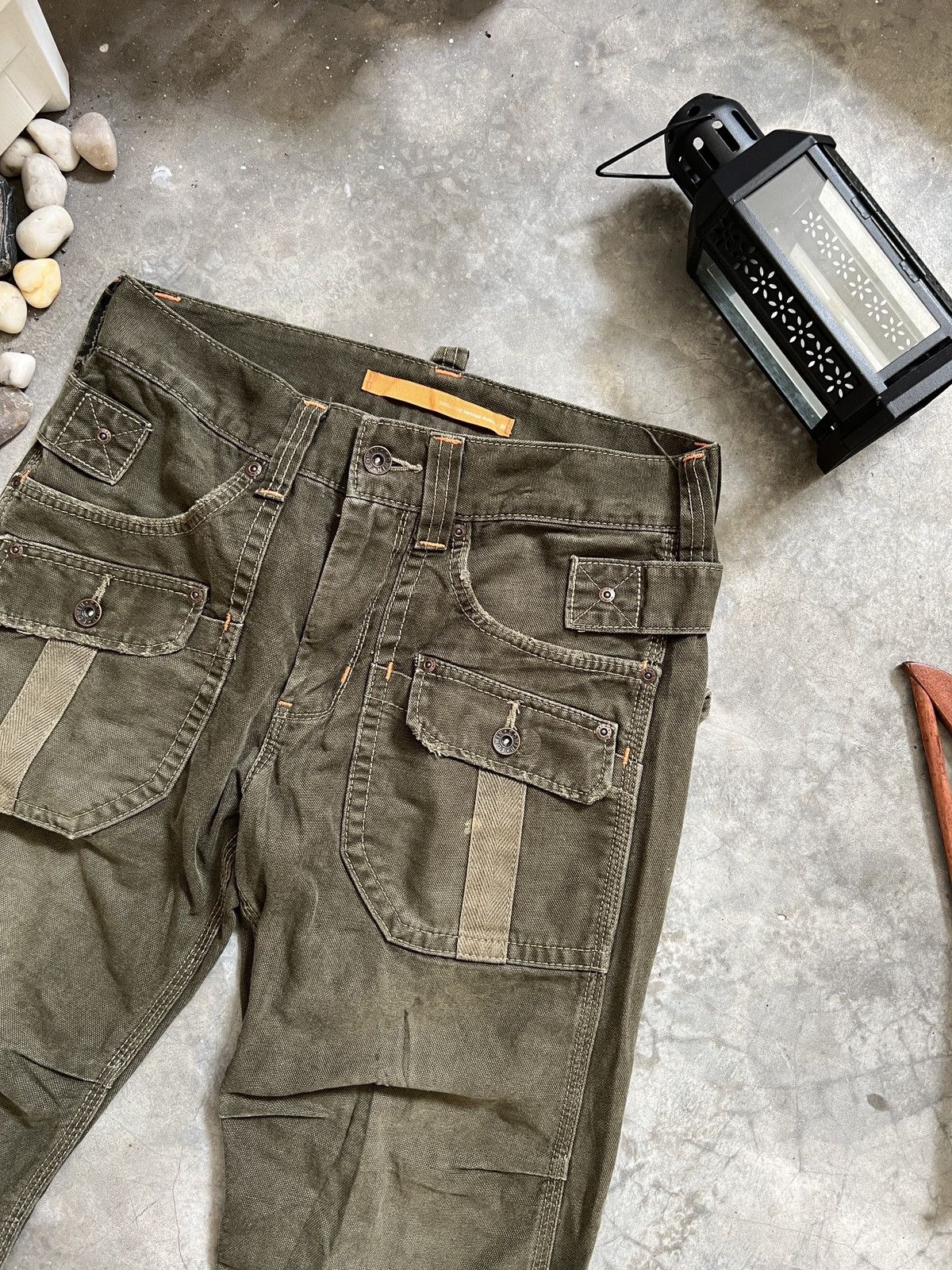 Japanese Brand × Vintage Edwin Bondage Khakis Cargo Pants Size US 30 / EU 46 - 9 Thumbnail