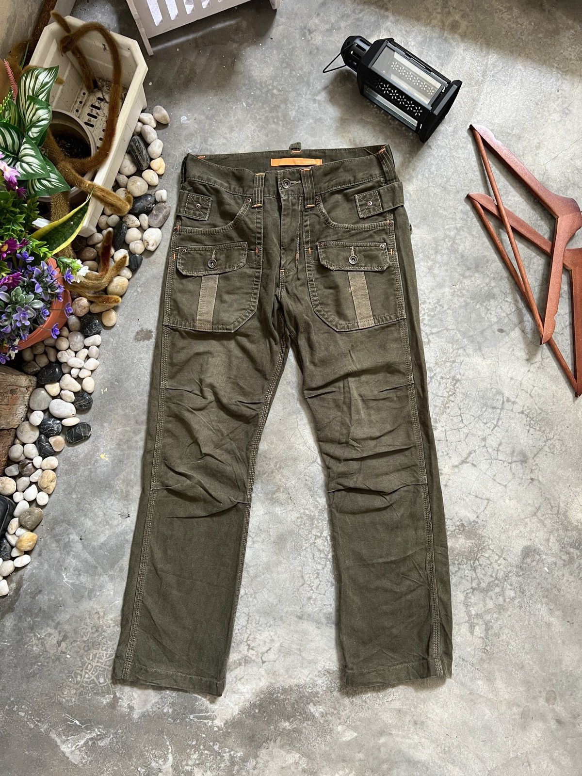 Japanese Brand × Vintage Edwin Bondage Khakis Cargo Pants Size US 30 / EU 46 - 1 Thumbnail