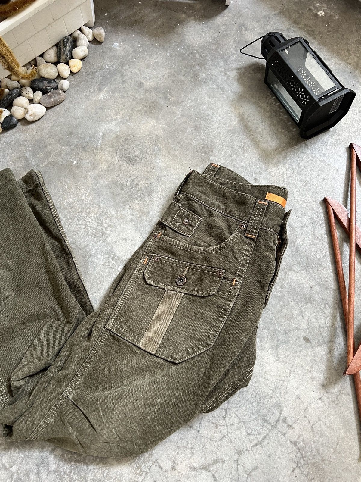 Japanese Brand × Vintage Edwin Bondage Khakis Cargo Pants Size US 30 / EU 46 - 16 Thumbnail