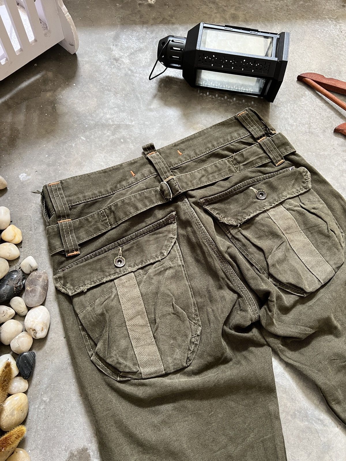 Japanese Brand × Vintage Edwin Bondage Khakis Cargo Pants Size US 30 / EU 46 - 13 Thumbnail