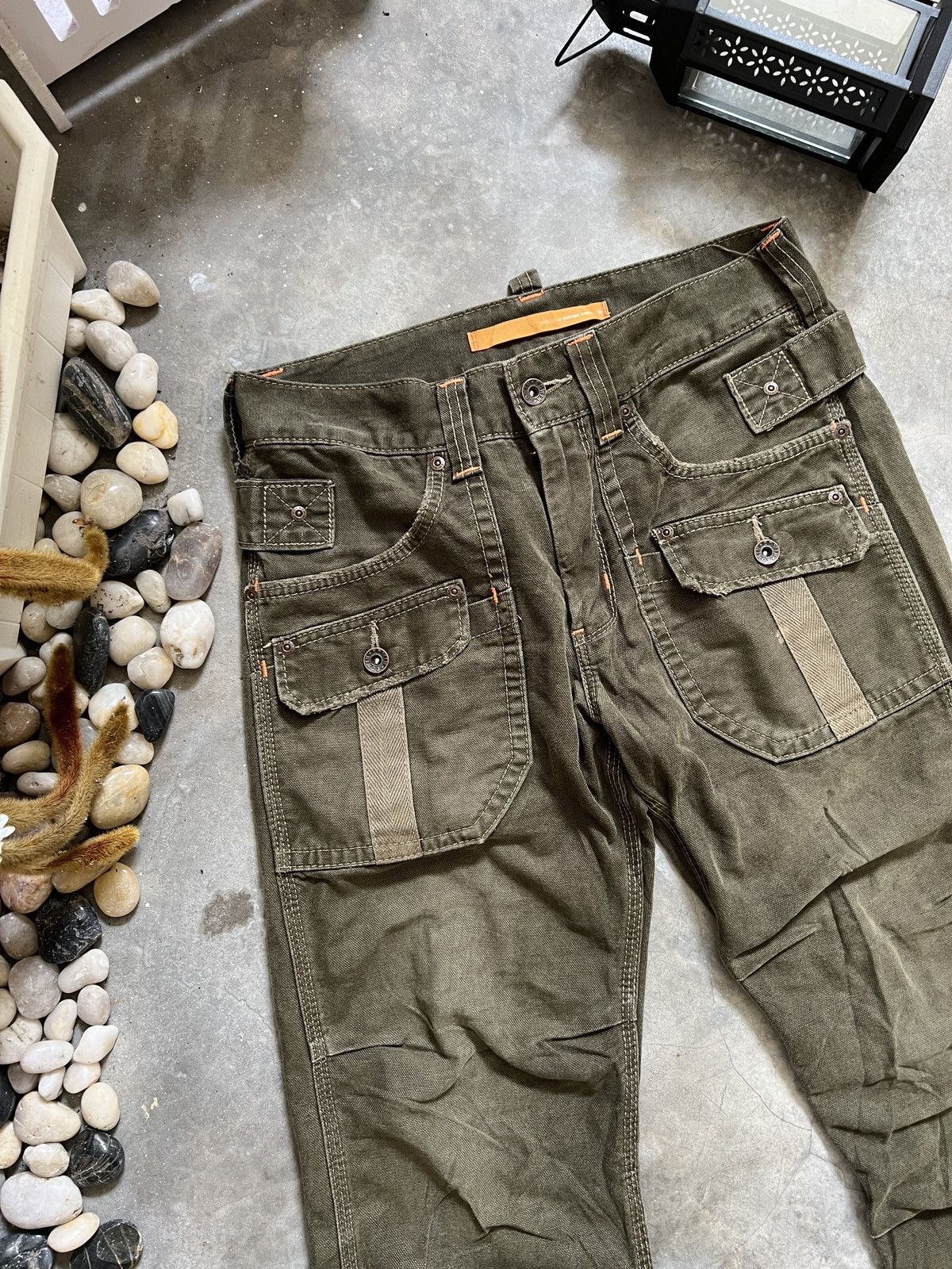 Japanese Brand × Vintage Edwin Bondage Khakis Cargo Pants Size US 30 / EU 46 - 11 Thumbnail