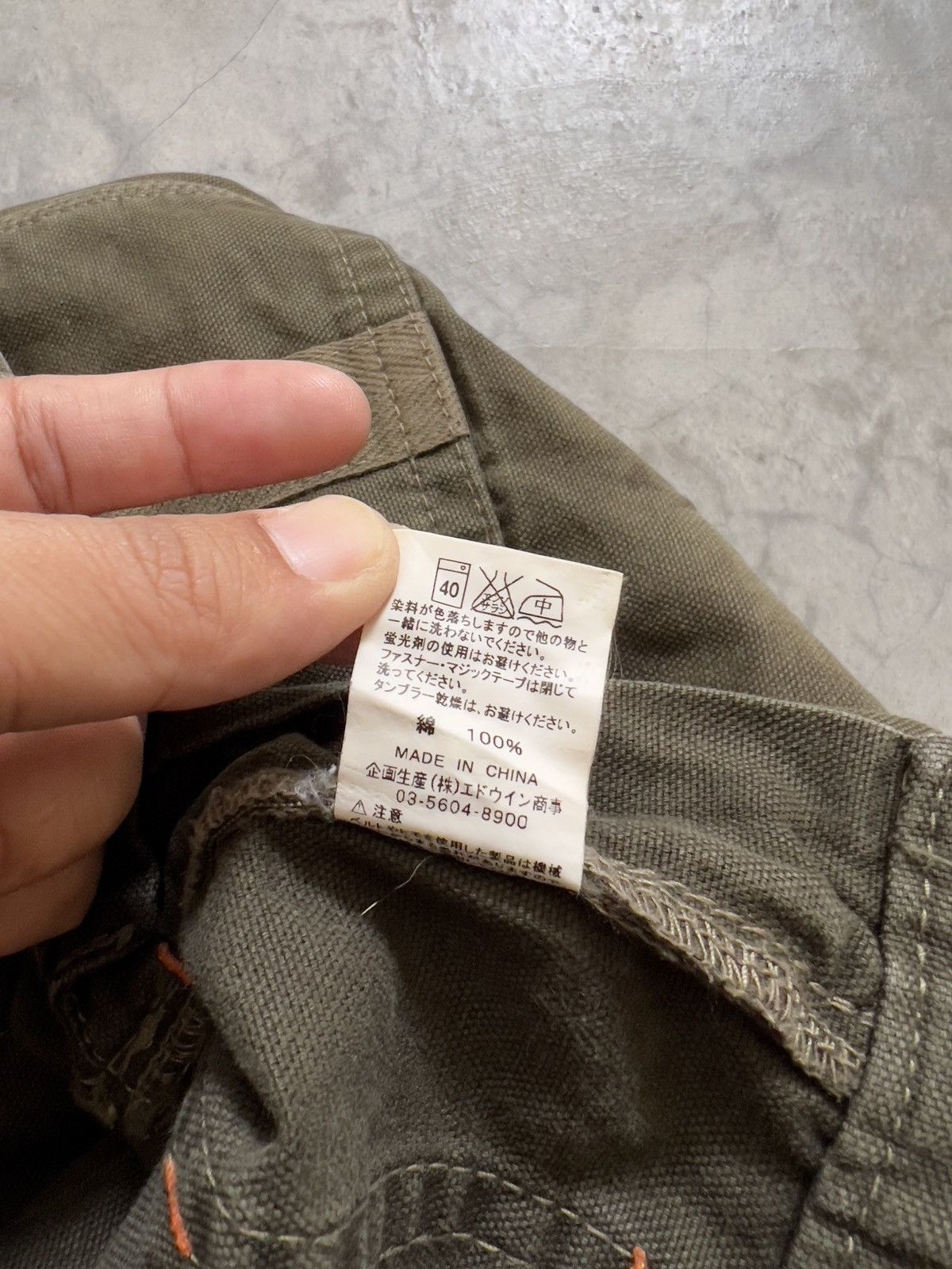 Japanese Brand × Vintage Edwin Bondage Khakis Cargo Pants Size US 30 / EU 46 - 19 Thumbnail