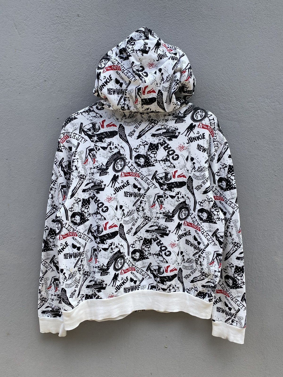20471120 💥RARE💥RNA ALTERNATIVE New Wave/Anarchist Full Print Hoodie Size US M / EU 48-50 / 2 - 2 Thumbnail