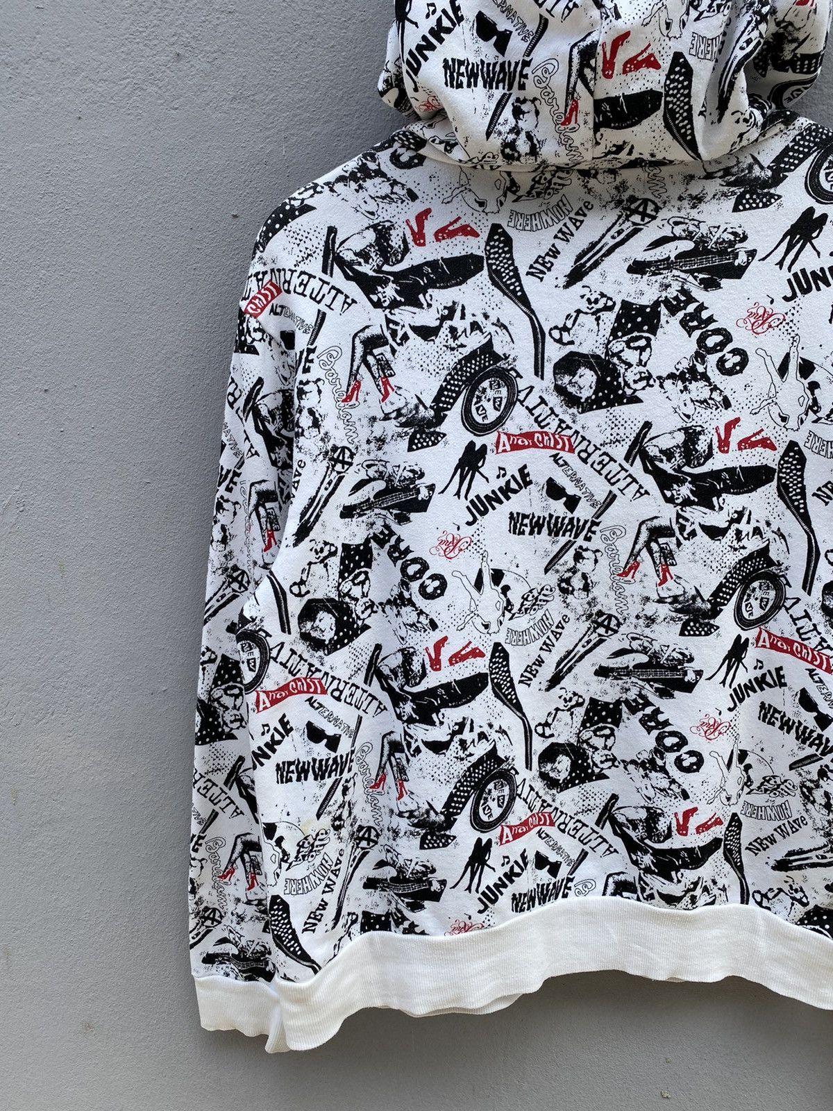 20471120 💥RARE💥RNA ALTERNATIVE New Wave/Anarchist Full Print Hoodie Size US M / EU 48-50 / 2 - 16 Thumbnail