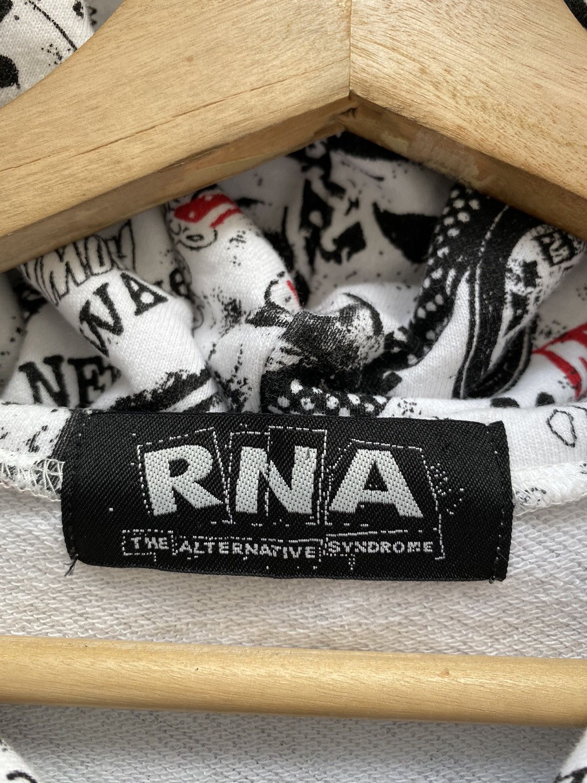 20471120 💥RARE💥RNA ALTERNATIVE New Wave/Anarchist Full Print Hoodie Size US M / EU 48-50 / 2 - 3 Thumbnail
