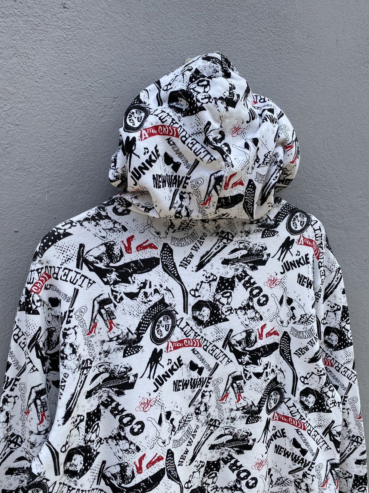 20471120 💥RARE💥RNA ALTERNATIVE New Wave/Anarchist Full Print Hoodie Size US M / EU 48-50 / 2 - 14 Thumbnail