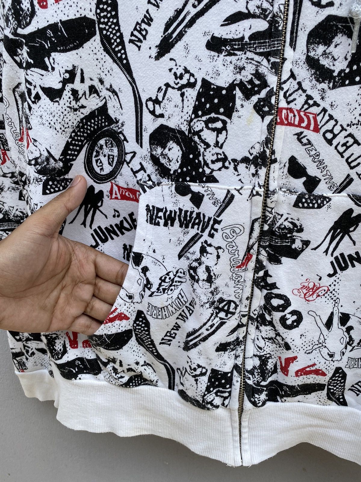 20471120 💥RARE💥RNA ALTERNATIVE New Wave/Anarchist Full Print Hoodie Size US M / EU 48-50 / 2 - 9 Thumbnail
