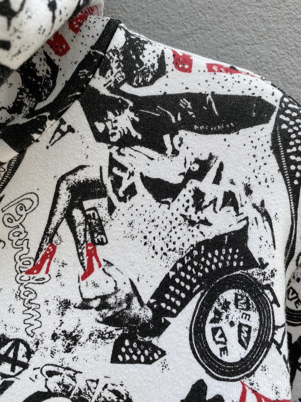20471120 💥RARE💥RNA ALTERNATIVE New Wave/Anarchist Full Print Hoodie Size US M / EU 48-50 / 2 - 10 Thumbnail