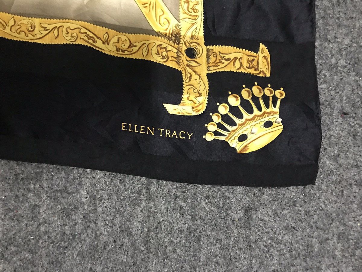 Other Vintage 90s Ellen Tracy Silk Scarf Baroque Nice Design Size ONE SIZE - 6 Thumbnail