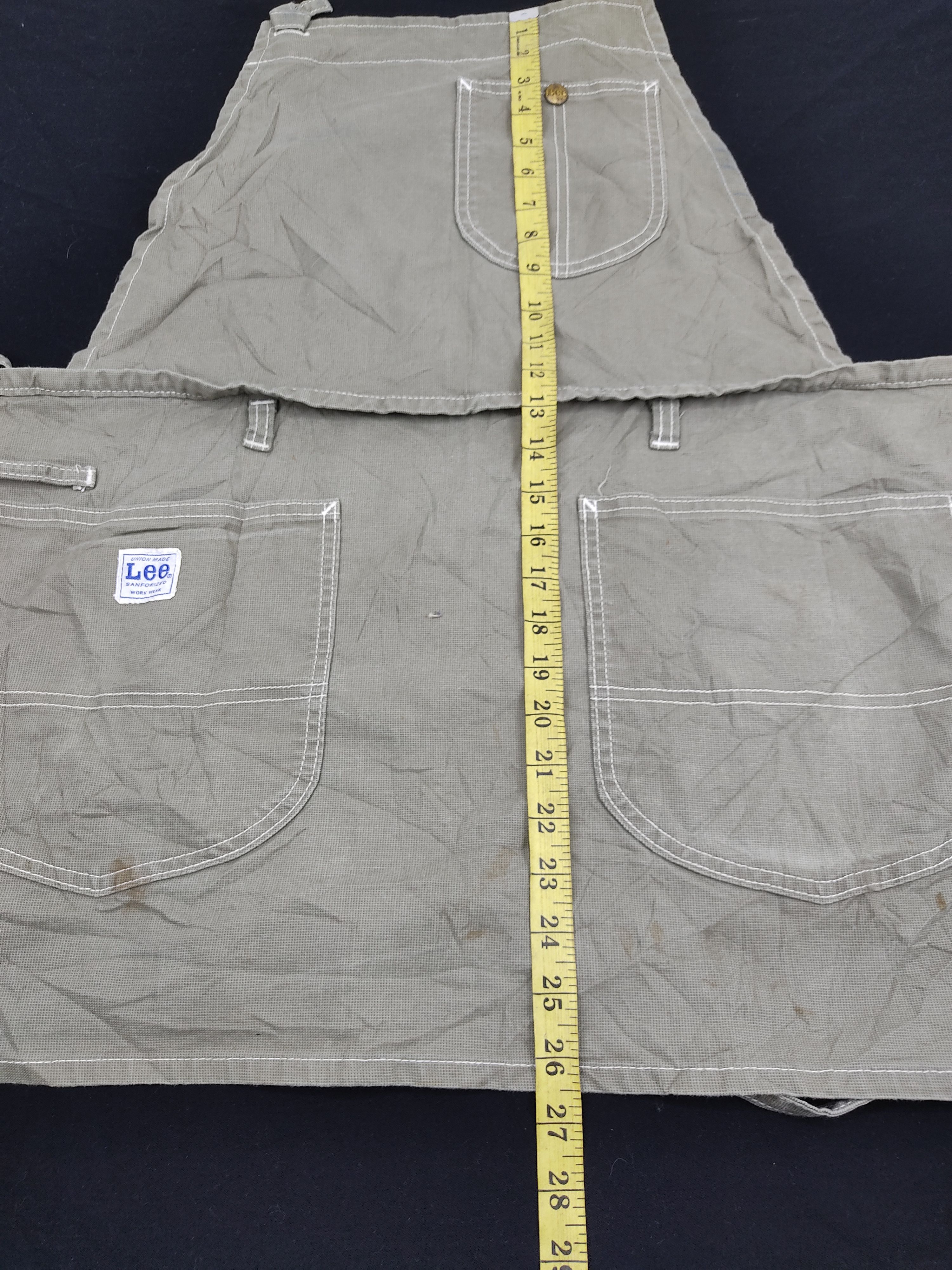 Lee Vintage LEE Apron Denim WorkWear By Union Made Adjustable Size ONE SIZE - 5 Thumbnail