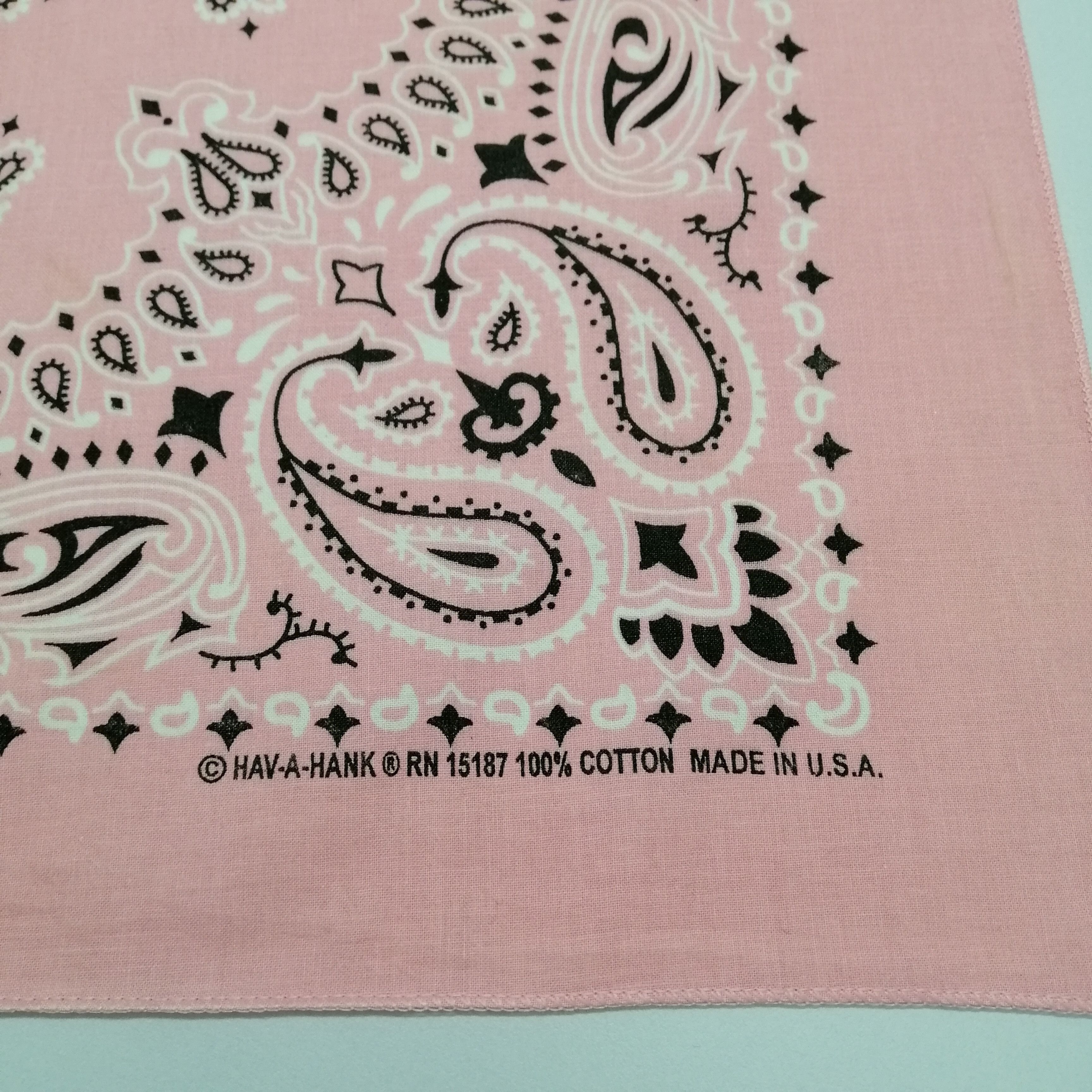 Vintage Vintage Bandana Paisley Handkerchief/Neckerchief-KD1302 Size ONE SIZE - 5 Thumbnail