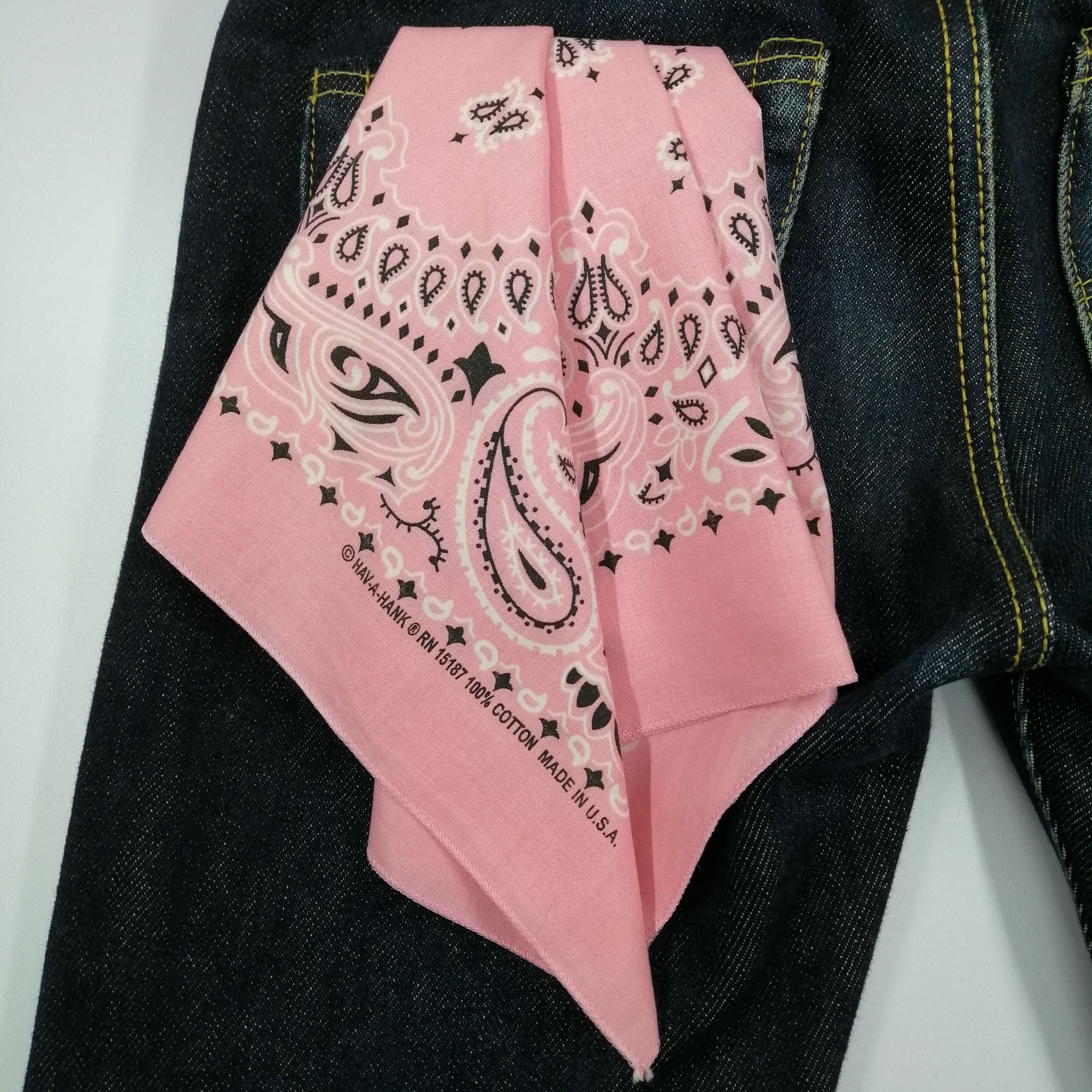 Vintage Vintage Bandana Paisley Handkerchief/Neckerchief-KD1302 Size ONE SIZE - 6 Thumbnail