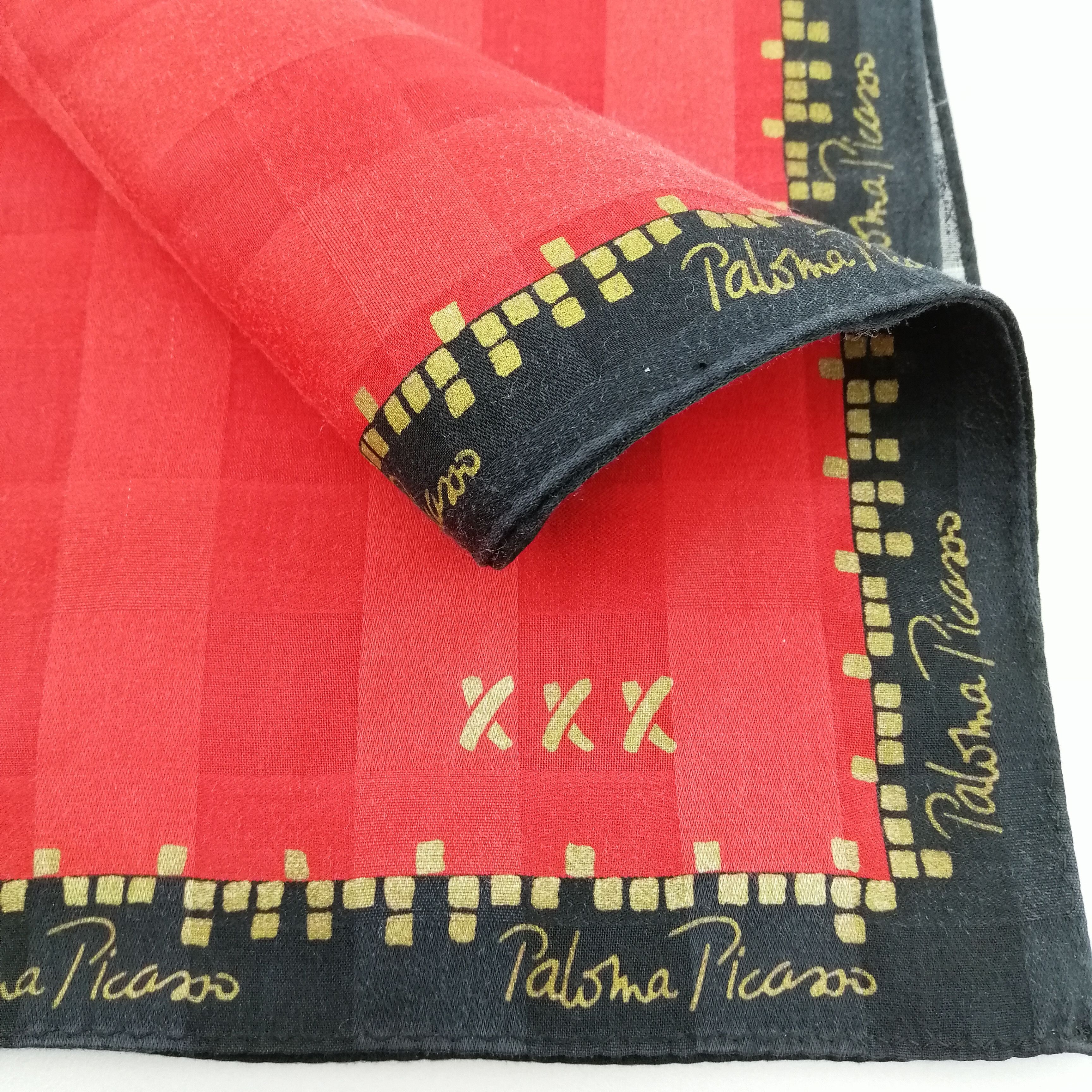 Paloma Picasso Paloma Picasso Handkerchief/Neckerchief/Bandana-KD2545 Size ONE SIZE - 4 Thumbnail