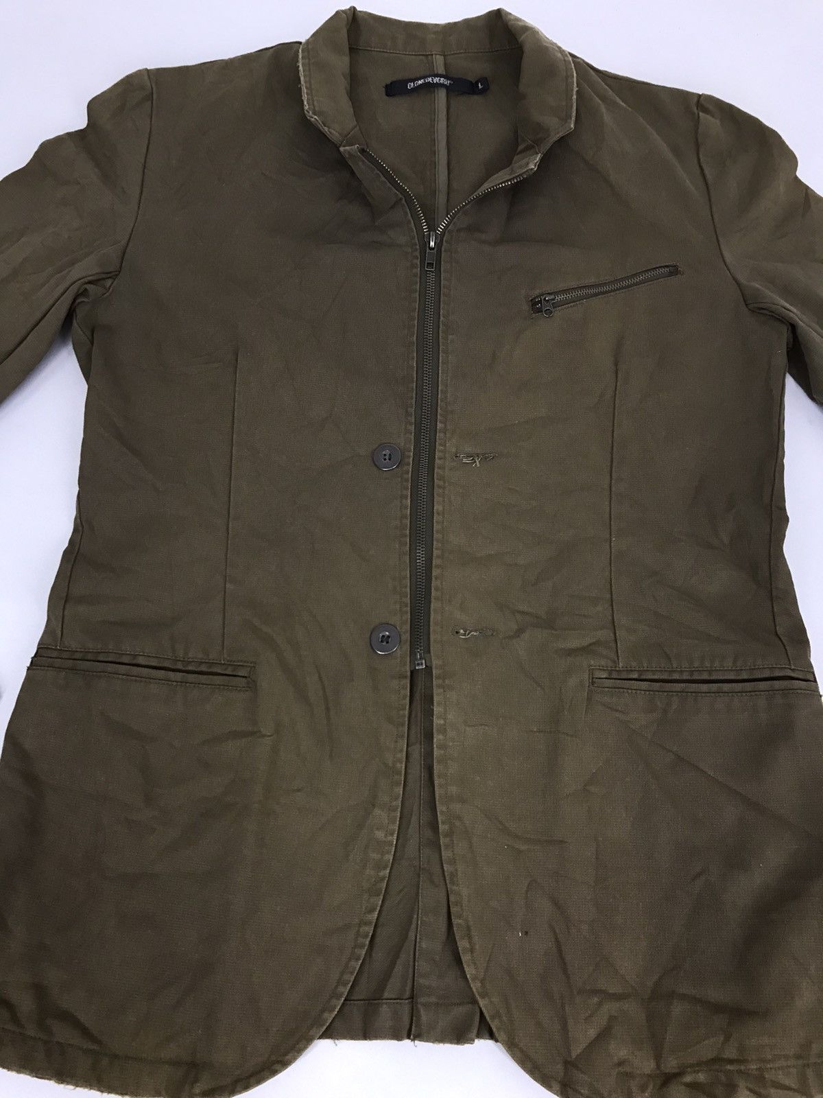 Japanese Brand Clonedevgru Double Pockets Classic Style Jacket Zipper Size US L / EU 52-54 / 3 - 2 Thumbnail