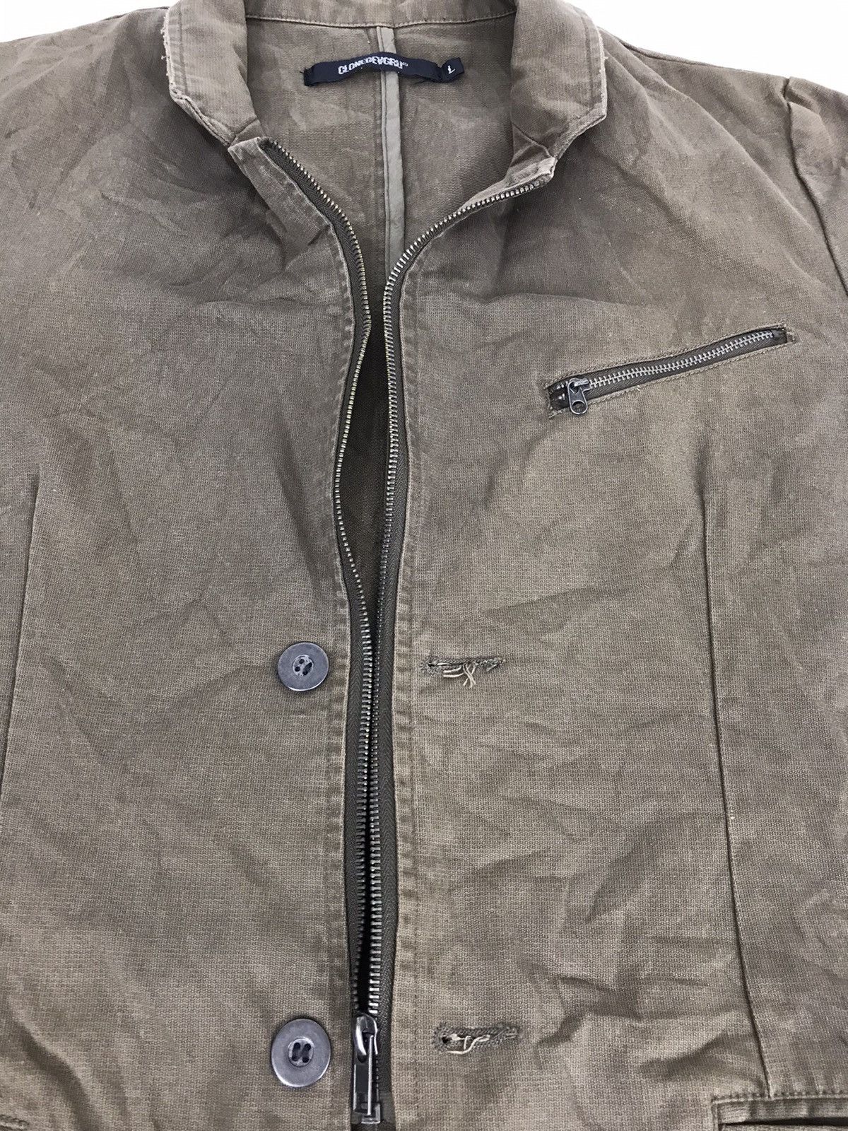 Japanese Brand Clonedevgru Double Pockets Classic Style Jacket Zipper Size US L / EU 52-54 / 3 - 3 Thumbnail