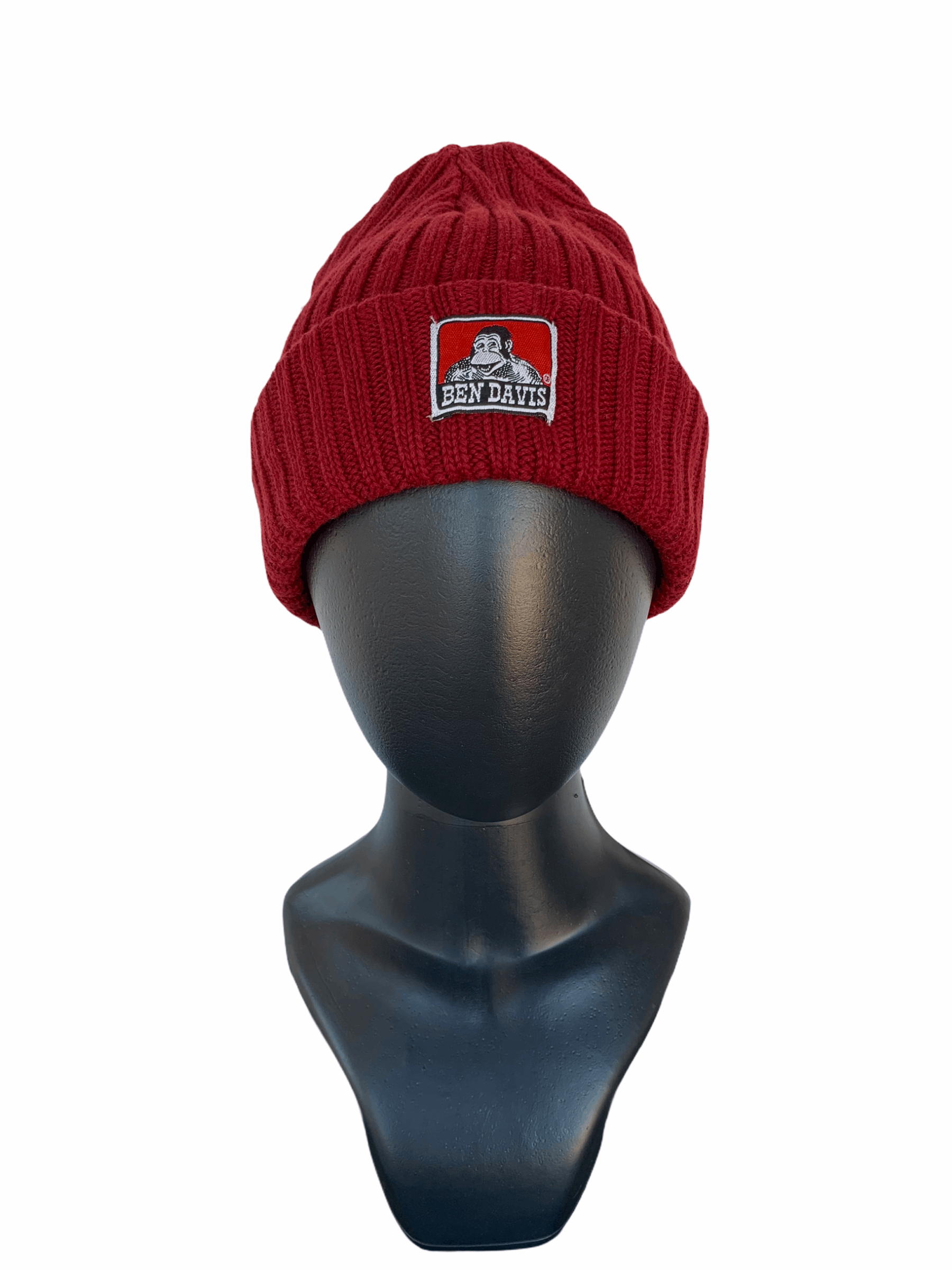 image of Ben Davis Beanie Hats-Bn044 in Red, Men's