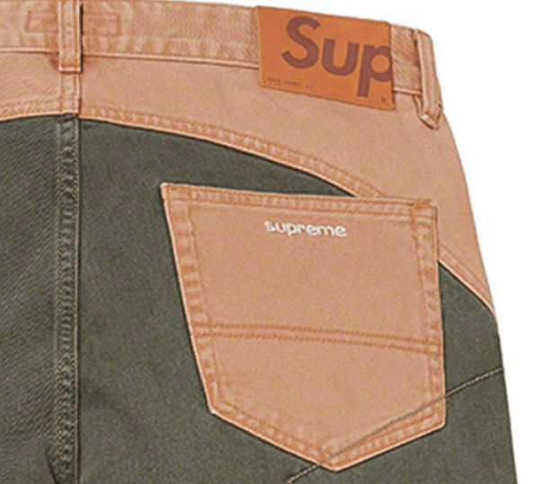 Supreme Supreme 2-Tone Paneled Jean Brown 38 Size US 38 / EU 54 - 3 Thumbnail