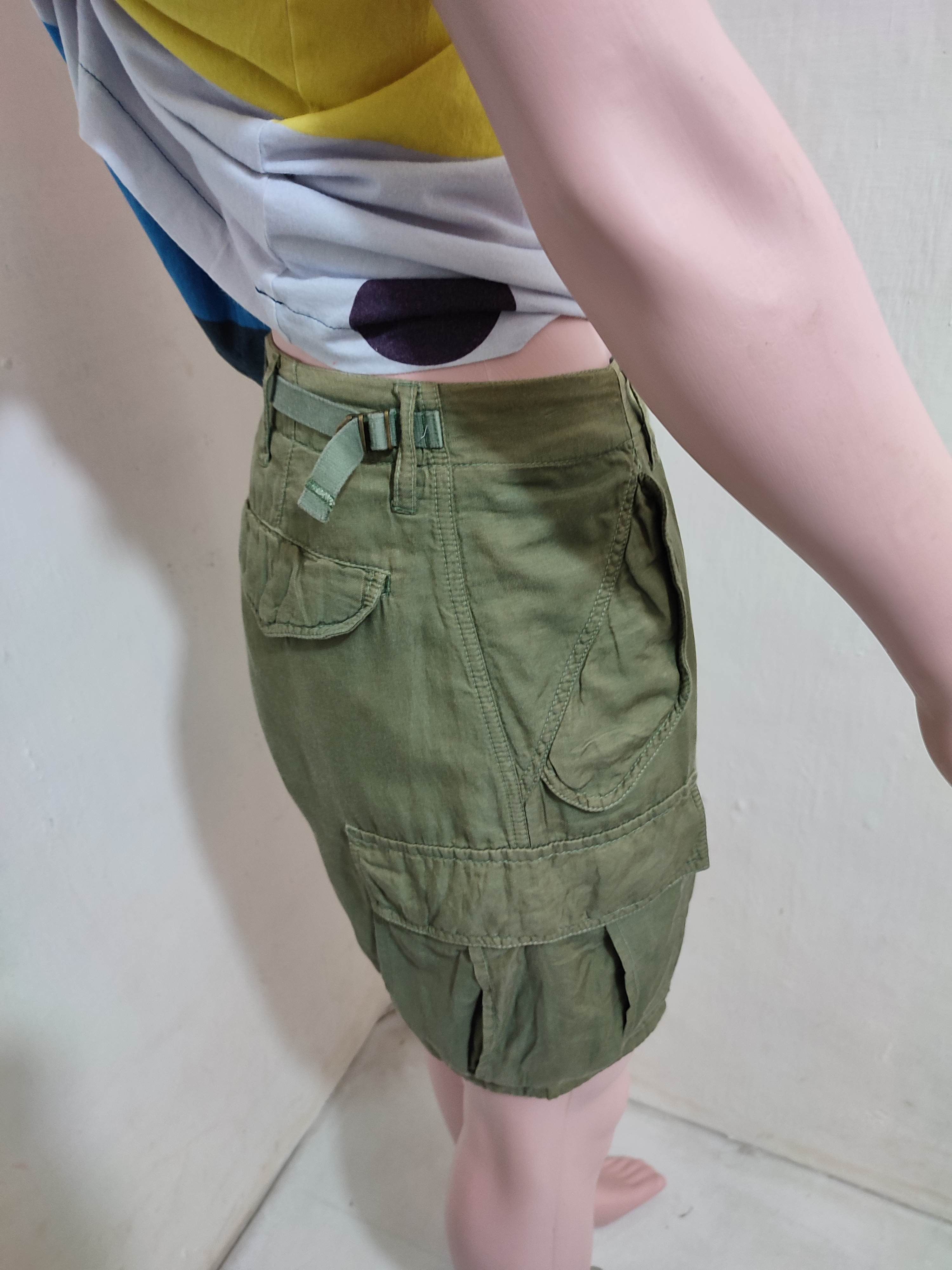 Japanese Brand 🔥Sunaokuwahara Issey Miyake Olive Cargo Short pants Size US 30 / EU 46 - 8 Thumbnail