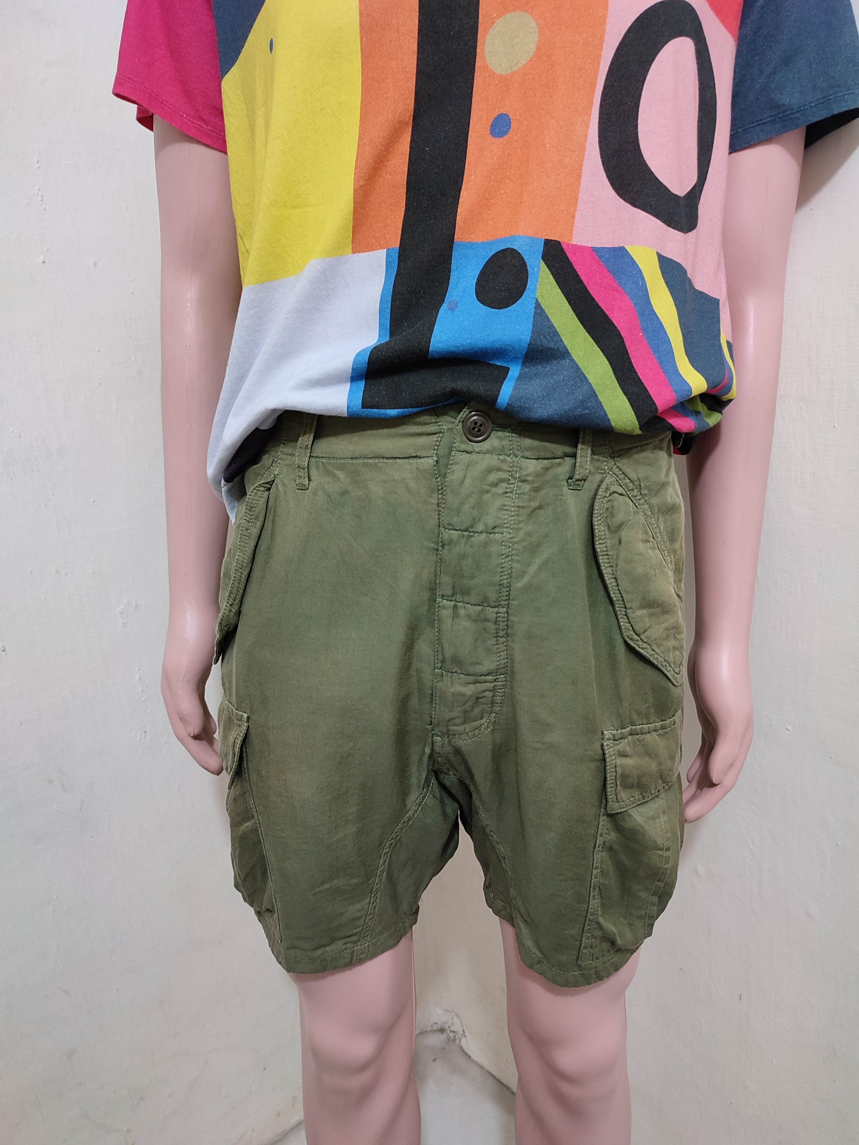 Japanese Brand 🔥Sunaokuwahara Issey Miyake Olive Cargo Short pants Size US 30 / EU 46 - 5 Thumbnail
