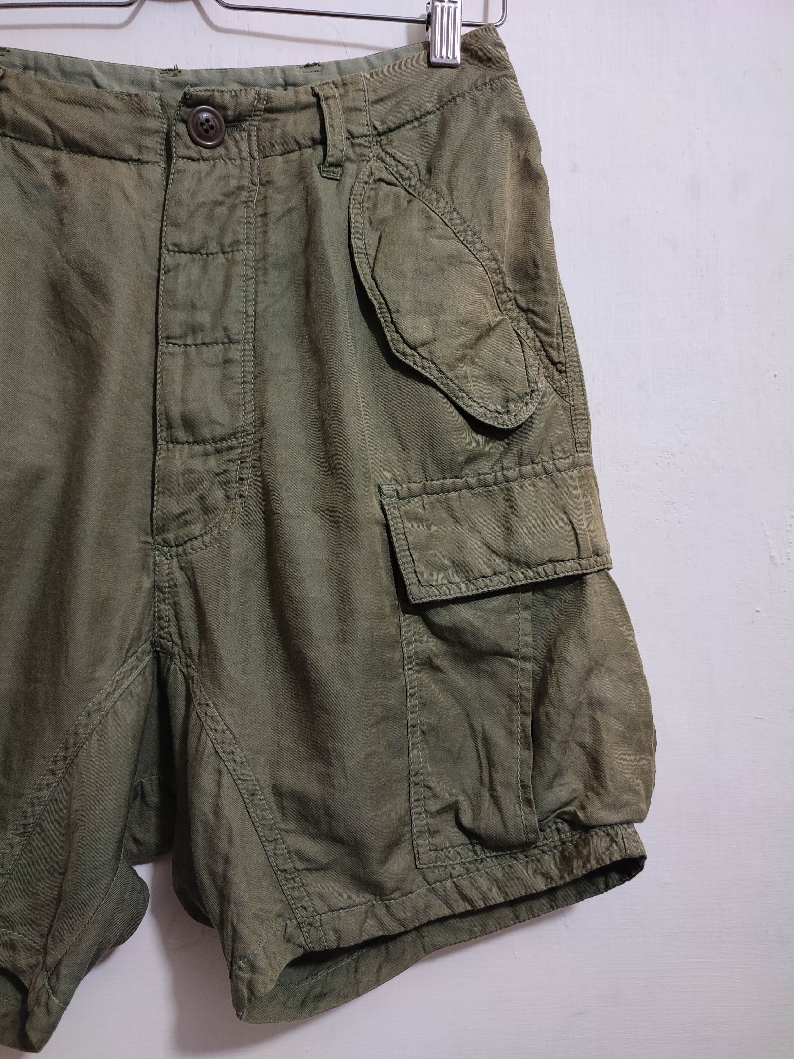Japanese Brand 🔥Sunaokuwahara Issey Miyake Olive Cargo Short pants Size US 30 / EU 46 - 3 Thumbnail