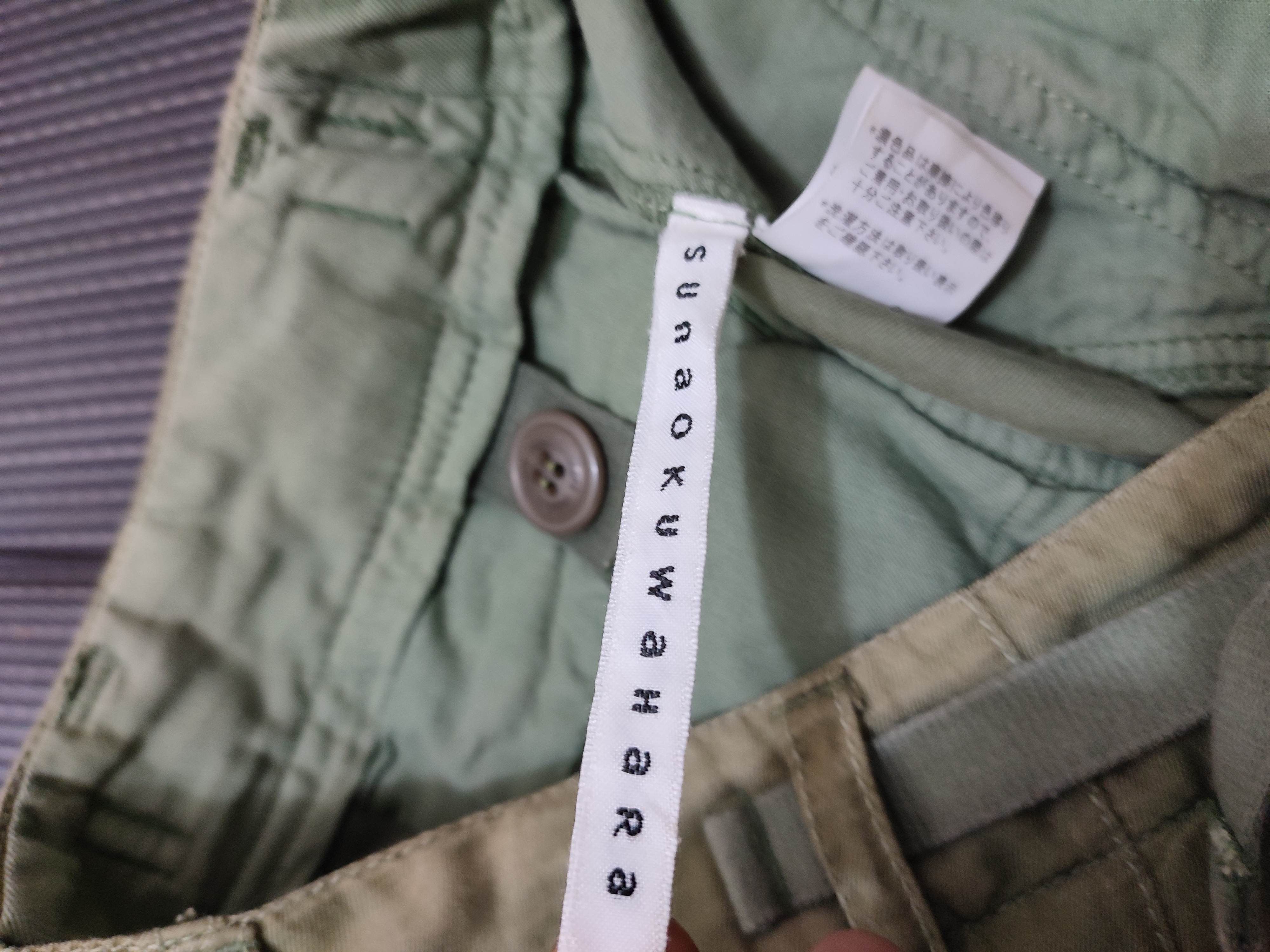 Japanese Brand 🔥Sunaokuwahara Issey Miyake Olive Cargo Short pants Size US 30 / EU 46 - 15 Thumbnail