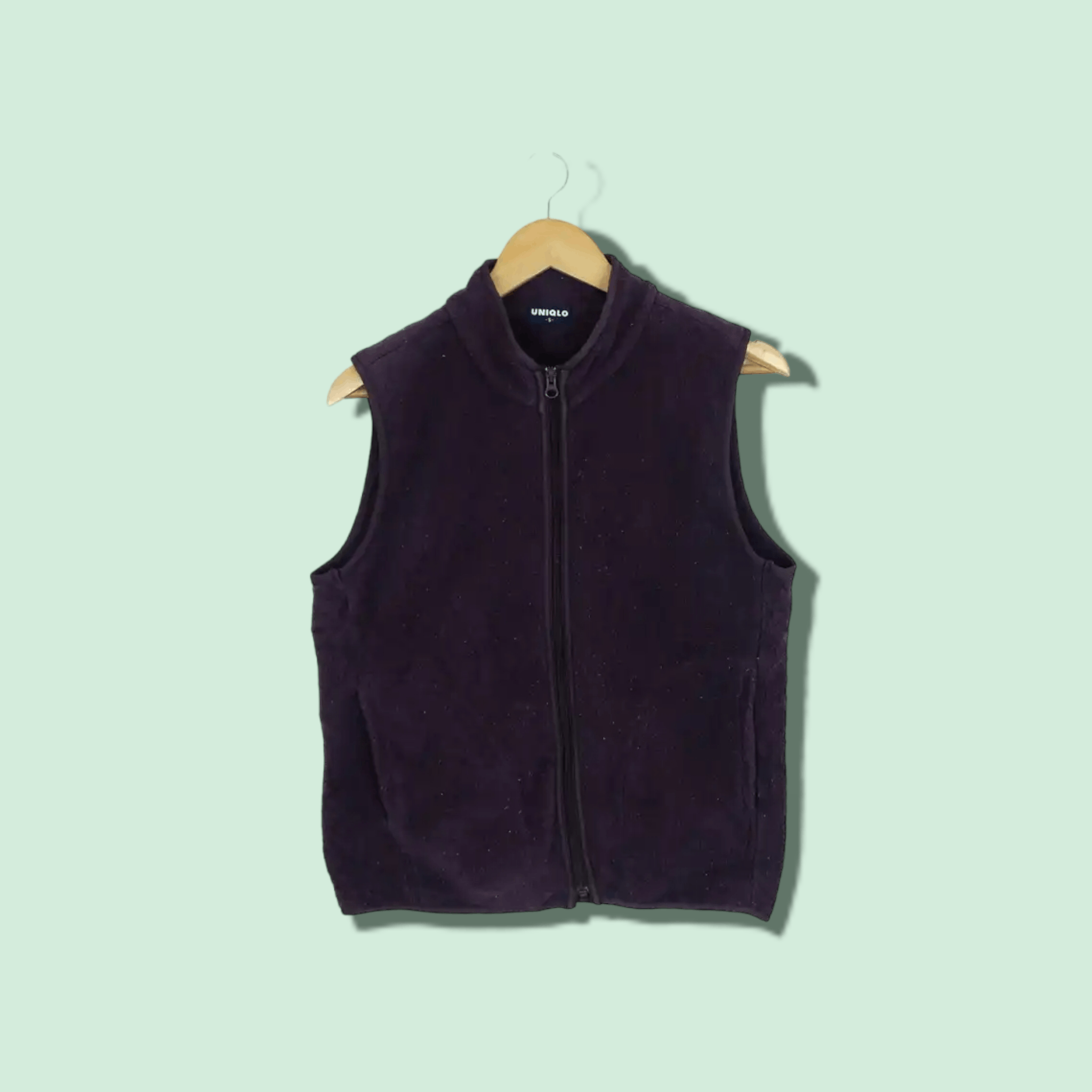 Uniqlo Mens Uniqlo Ultra Light Down Puffer Vest Navy Blue Size L 