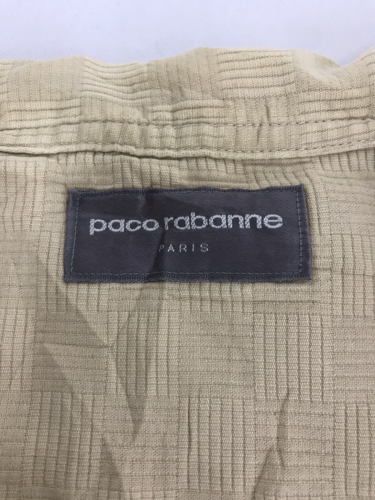 Designer Paco Rabanne Homme Paris Button Up Shirt Single Pocket Size US L / EU 52-54 / 3 - 5 Thumbnail