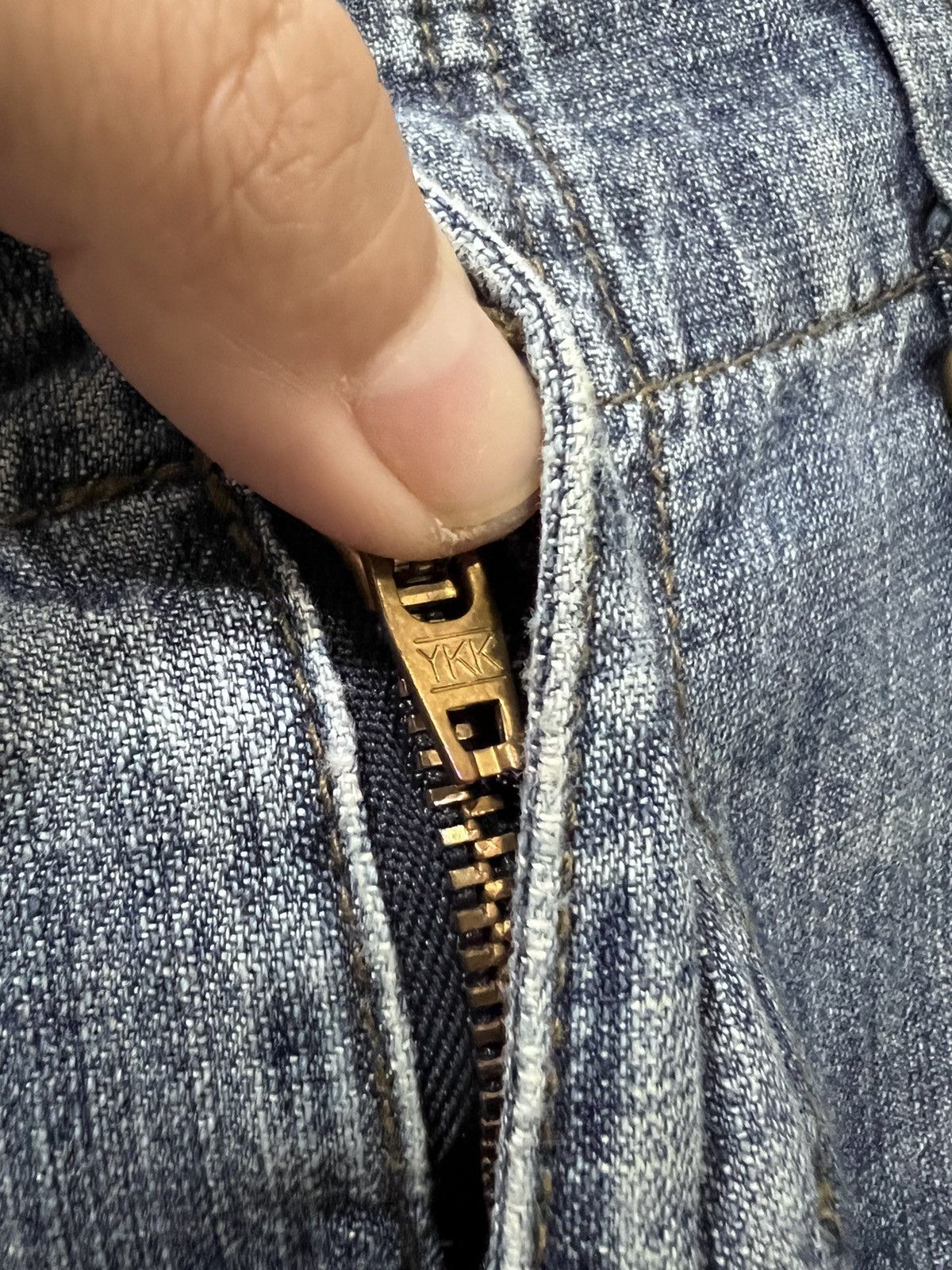 Japanese Brand MUDD Rare Double Knee 3D Baggy Multipocket Cargo Denim Jean Size US 32 / EU 48 - 9 Thumbnail