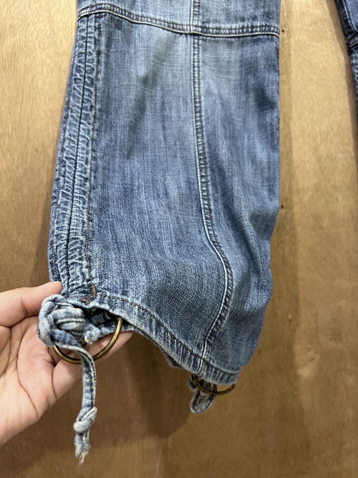 Japanese Brand MUDD Rare Double Knee 3D Baggy Multipocket Cargo Denim Jean Size US 32 / EU 48 - 8 Thumbnail