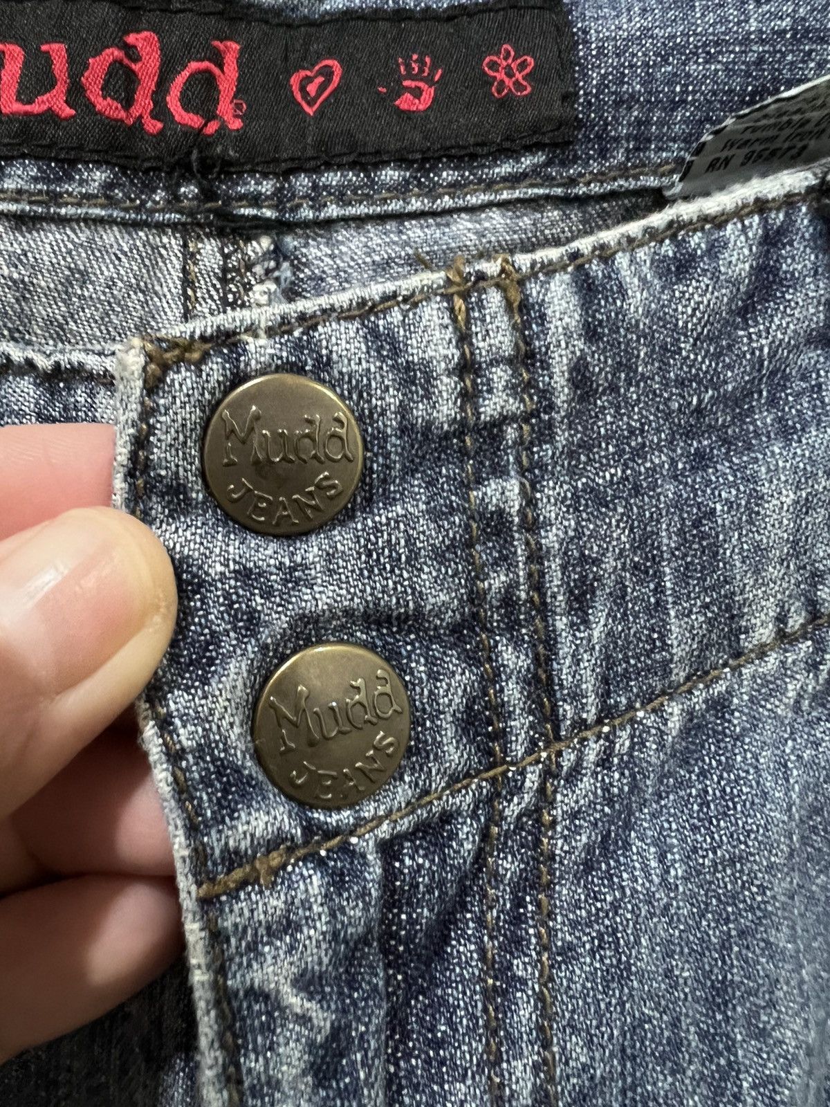Japanese Brand MUDD Rare Double Knee 3D Baggy Multipocket Cargo Denim Jean Size US 32 / EU 48 - 5 Thumbnail