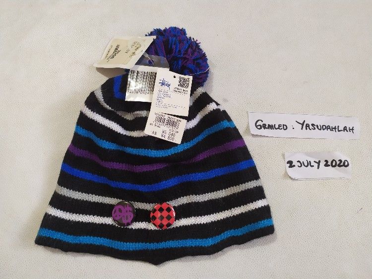 Stussy STUSSY PIN BEANIE HAT STRIPE COLOUR Size ONE SIZE - 6 Thumbnail