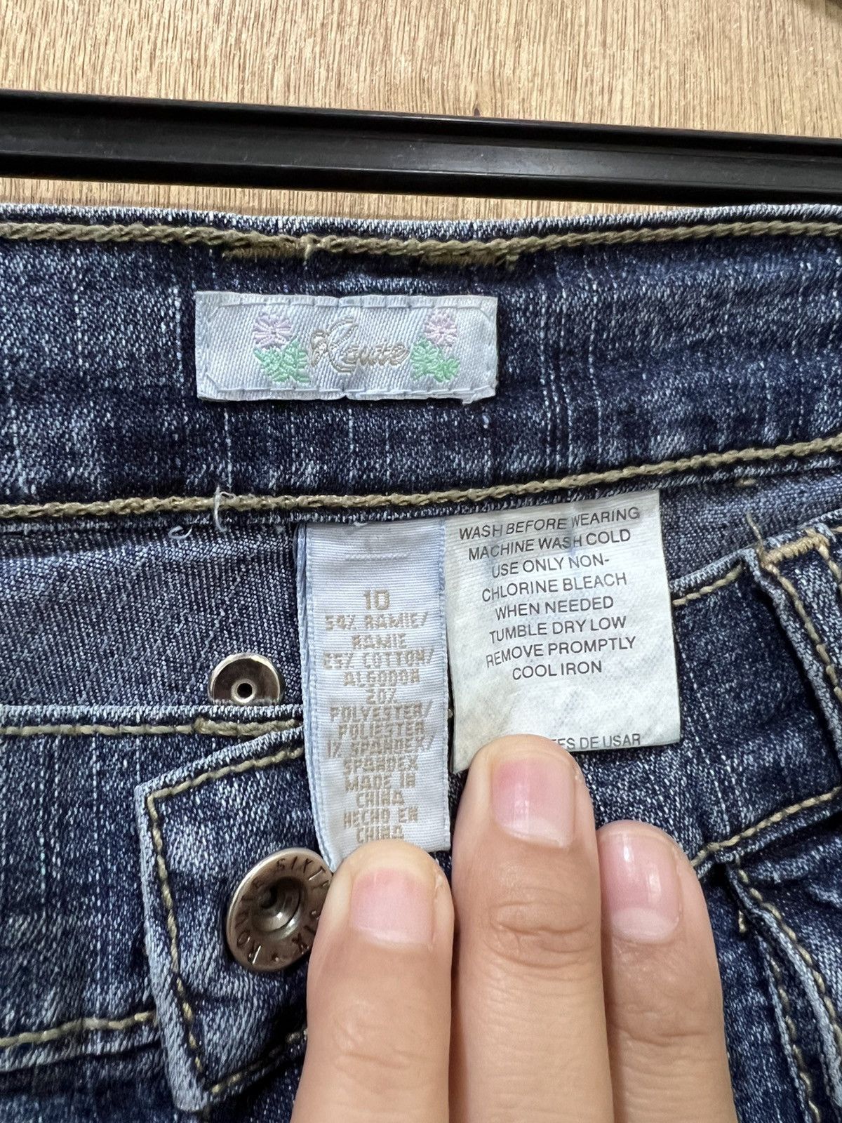 Route 66 ROUTE66 Baggy Multipocket Tactical Utility Denim Cargo Jean Size 29" - 14 Thumbnail
