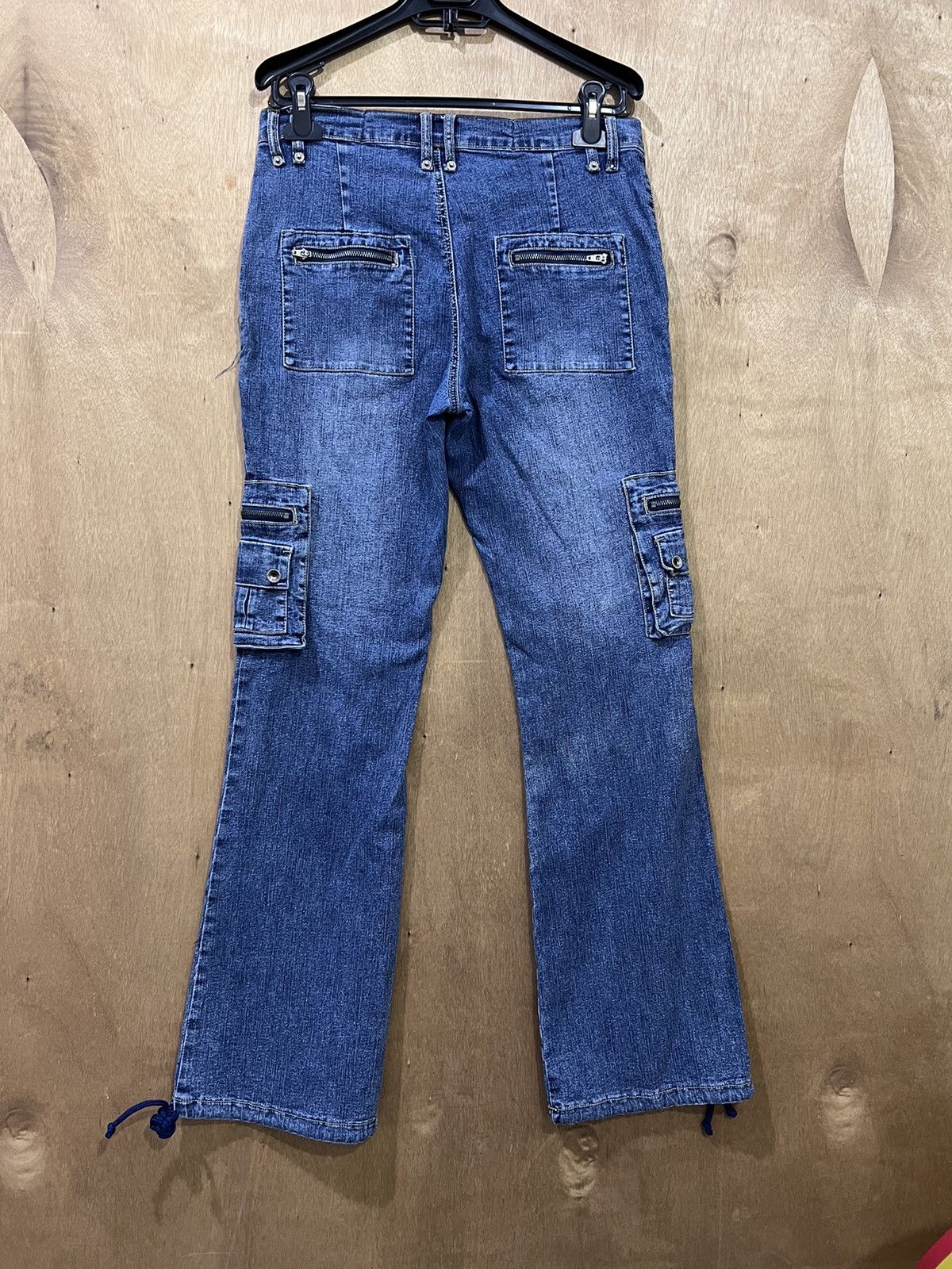 Route 66 ROUTE66 Baggy Multipocket Tactical Utility Denim Cargo Jean Size 29" - 3 Thumbnail