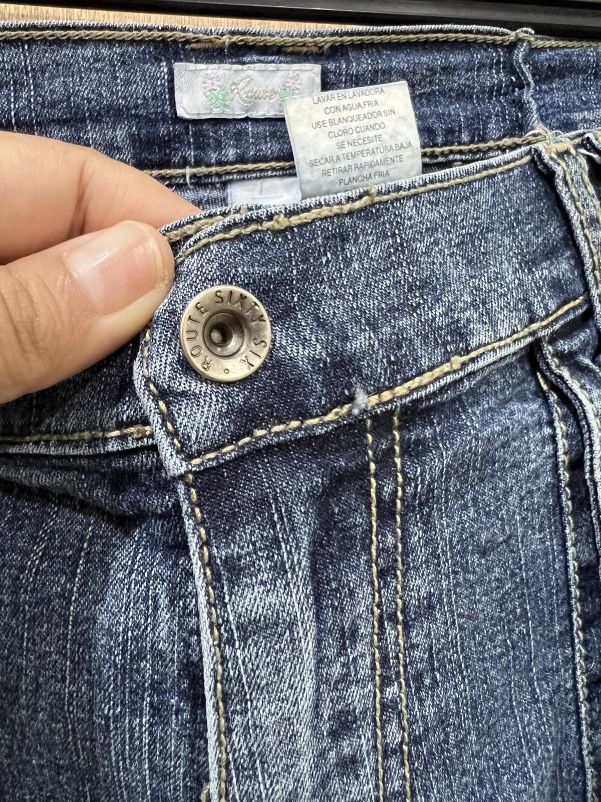 Route 66 ROUTE66 Baggy Multipocket Tactical Utility Denim Cargo Jean Size 29" - 12 Thumbnail