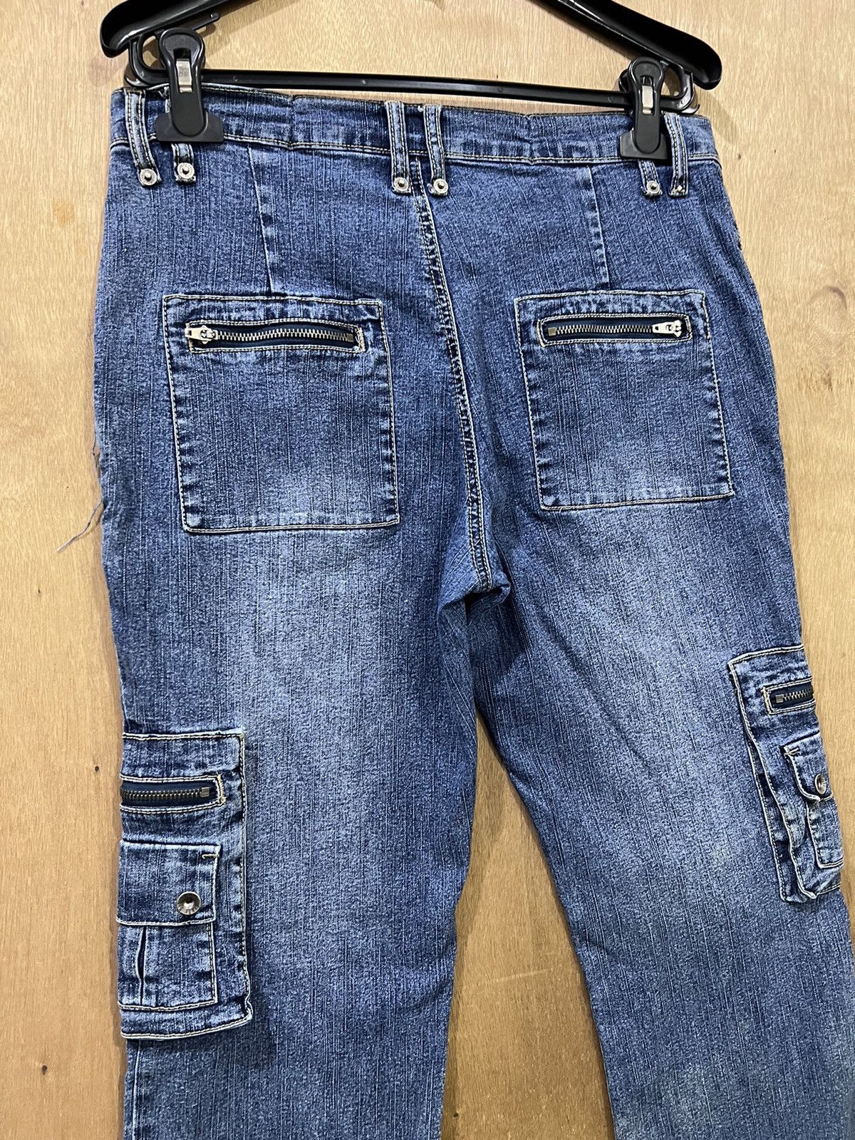 Route 66 ROUTE66 Baggy Multipocket Tactical Utility Denim Cargo Jean Size 29" - 6 Thumbnail