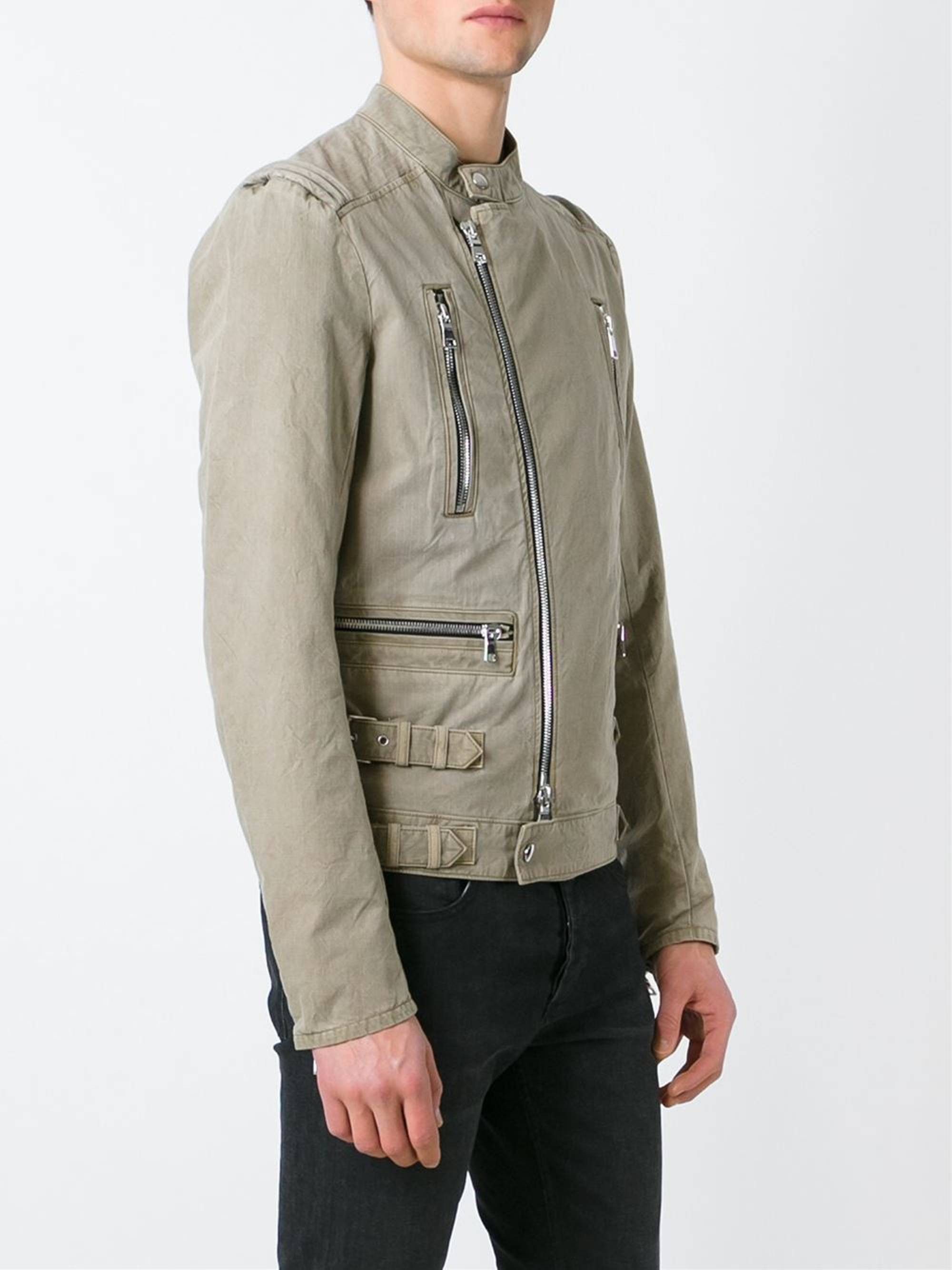 Balmain Zip biker jacket Size US XL / EU 56 / 4 - 4 Thumbnail