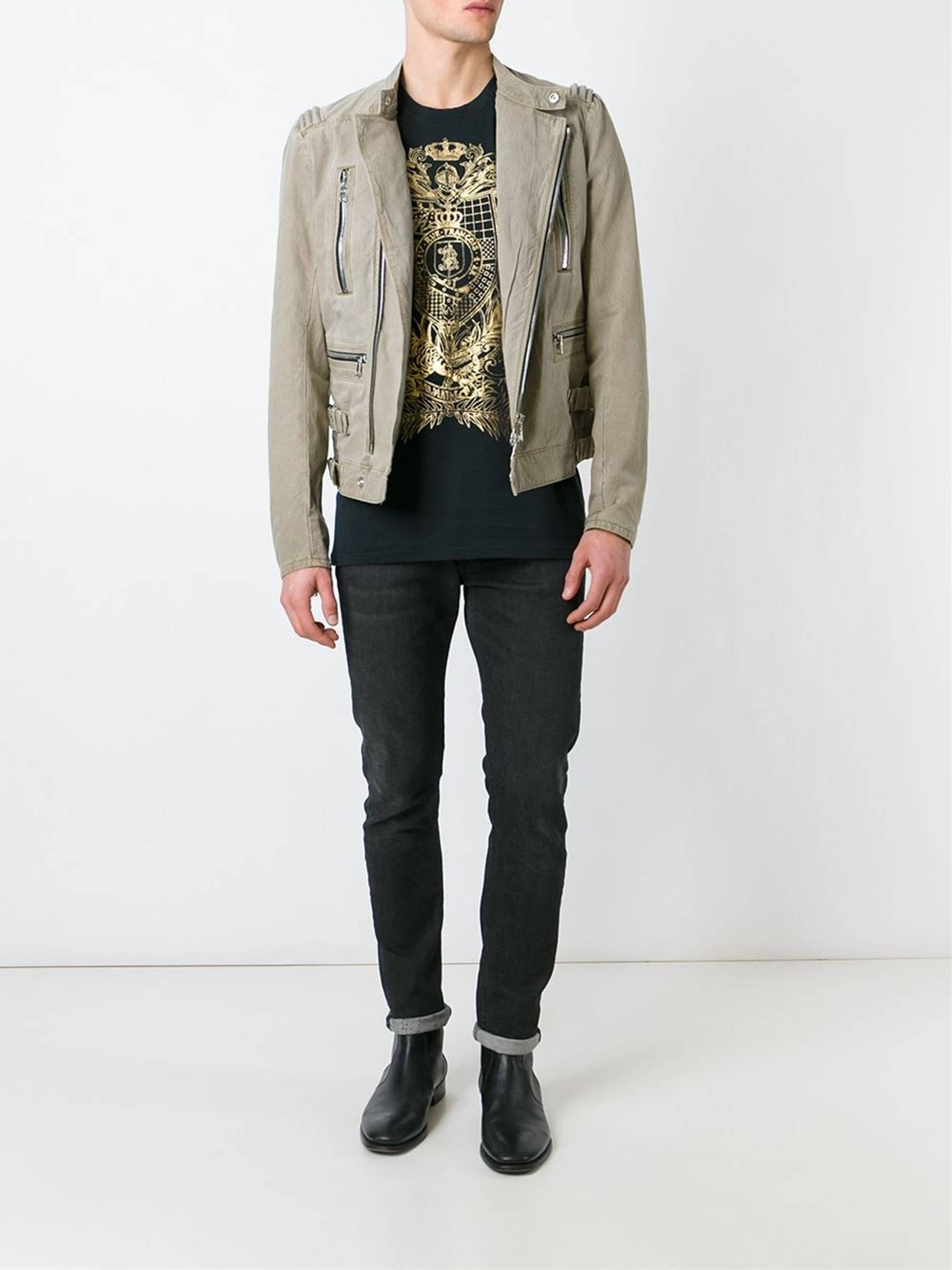 Balmain Zip biker jacket Size US XL / EU 56 / 4 - 3 Thumbnail