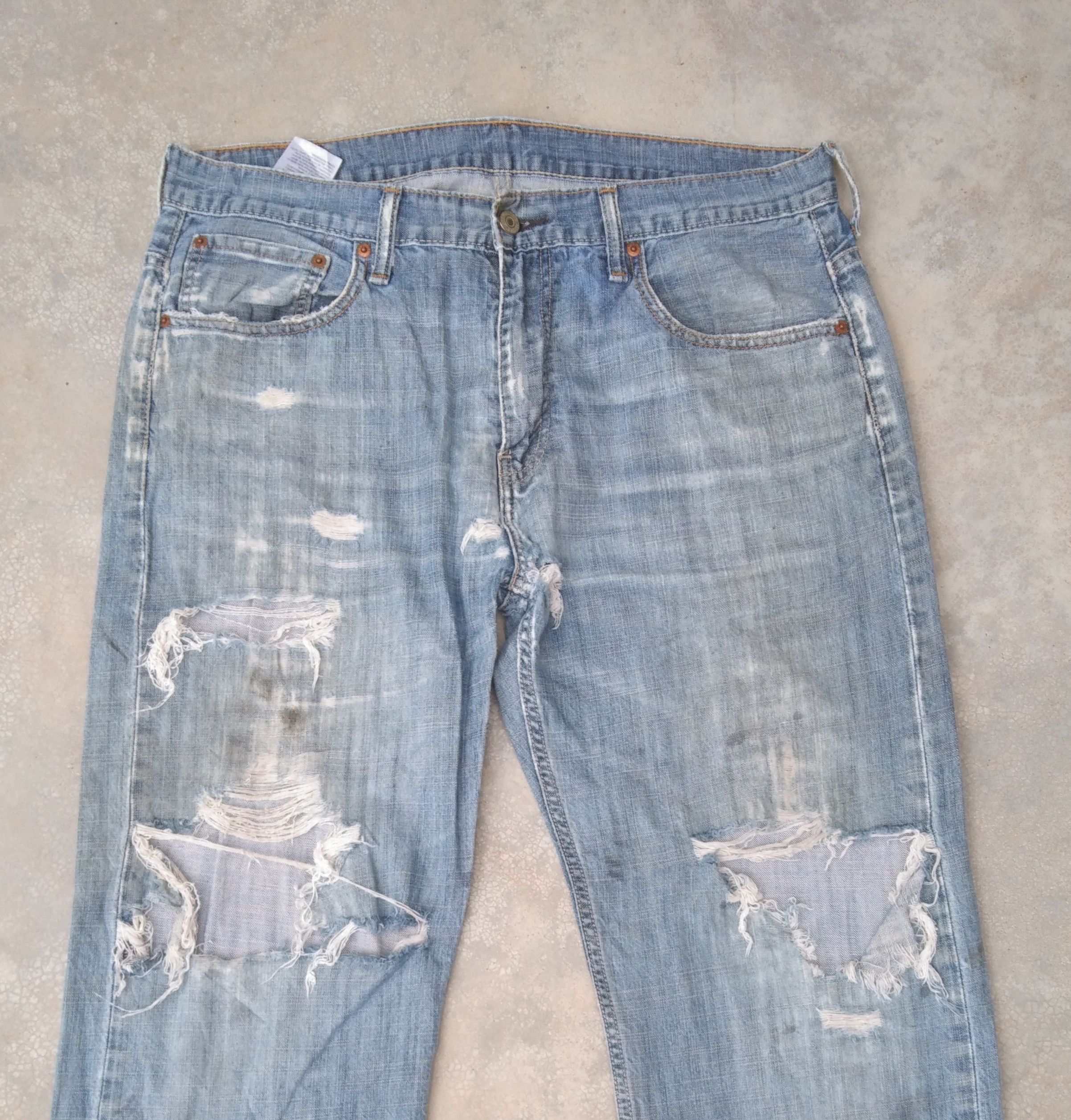 Levi's Vintage Levi's Jeans 569 Distressed Denim 34x30 Size US 34 / EU 50 - 12 Thumbnail