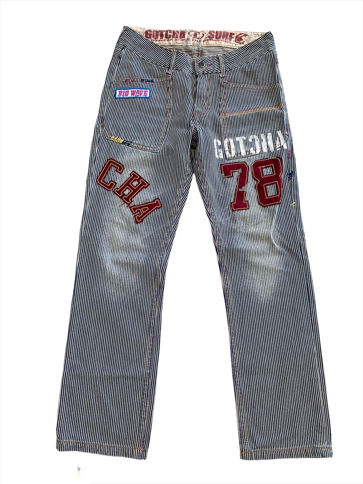 Gotcha Gotcha International Pachwork Striped design rare Size US 32 / EU 48 - 1 Thumbnail