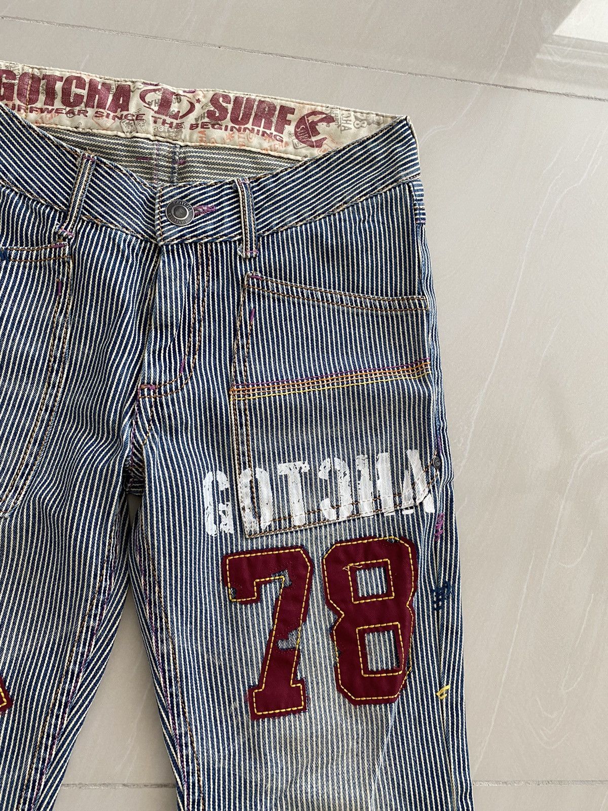 Gotcha Gotcha International Pachwork Striped design rare Size US 32 / EU 48 - 8 Thumbnail